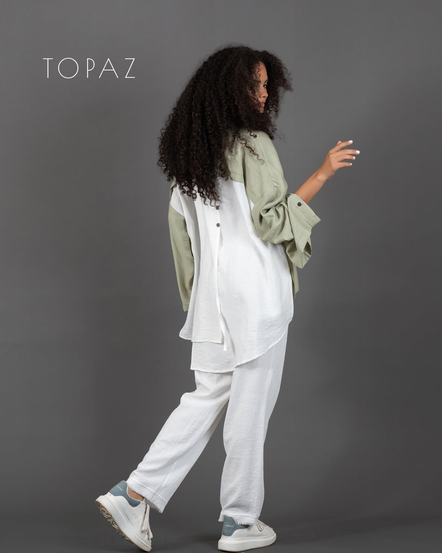 Blouse with Back Panel