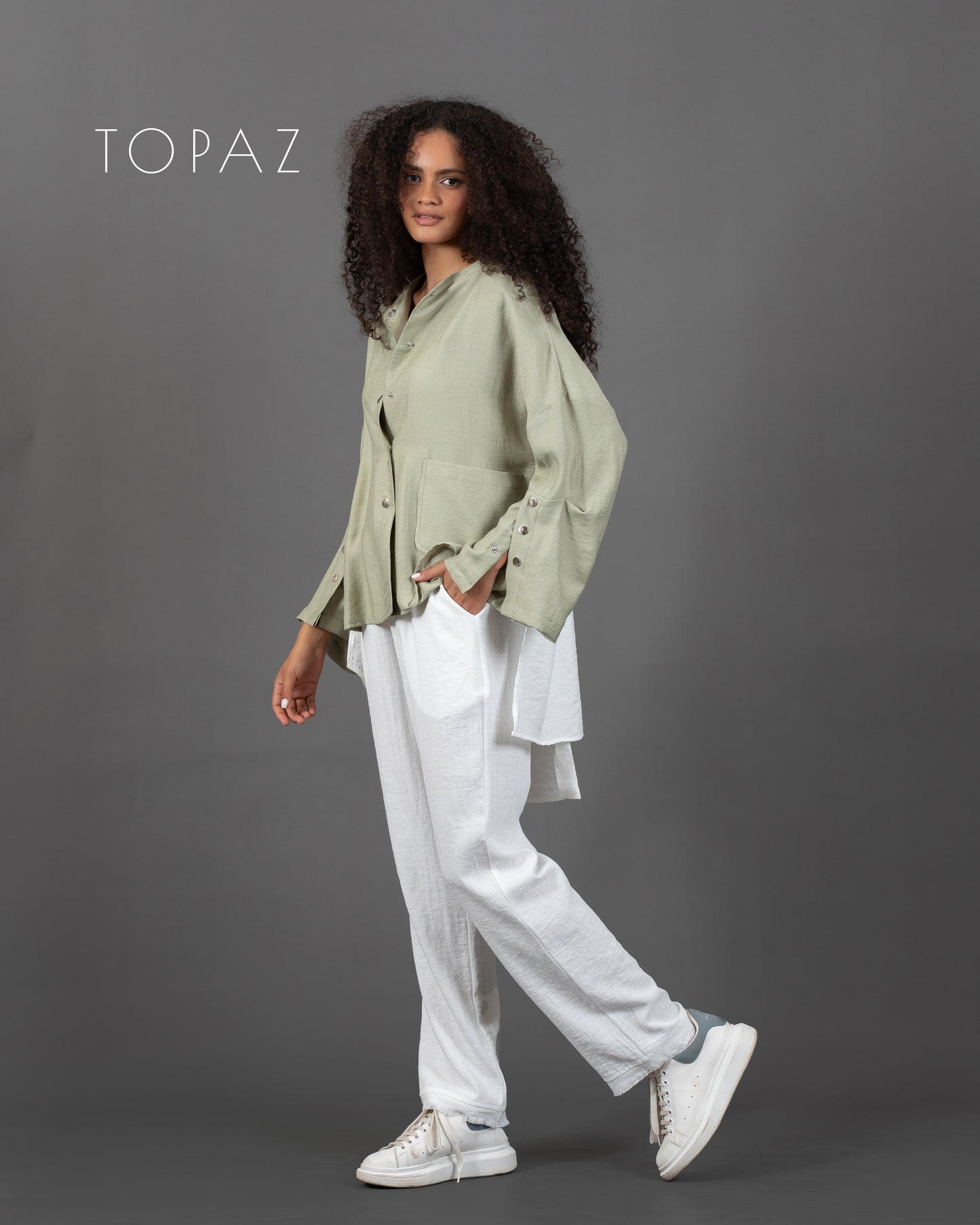 Blouse with Back Panel
