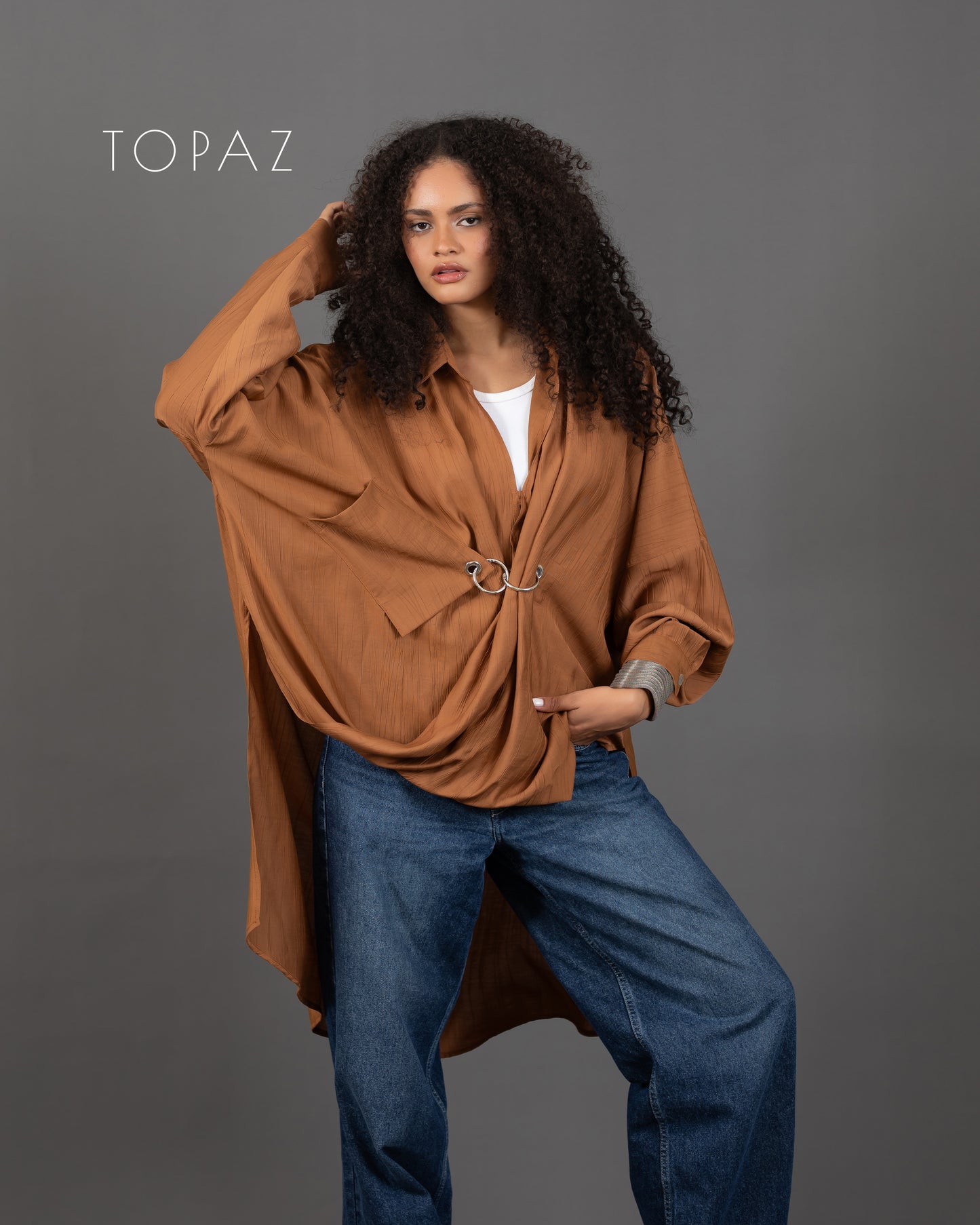 Blouse with Silver Ring