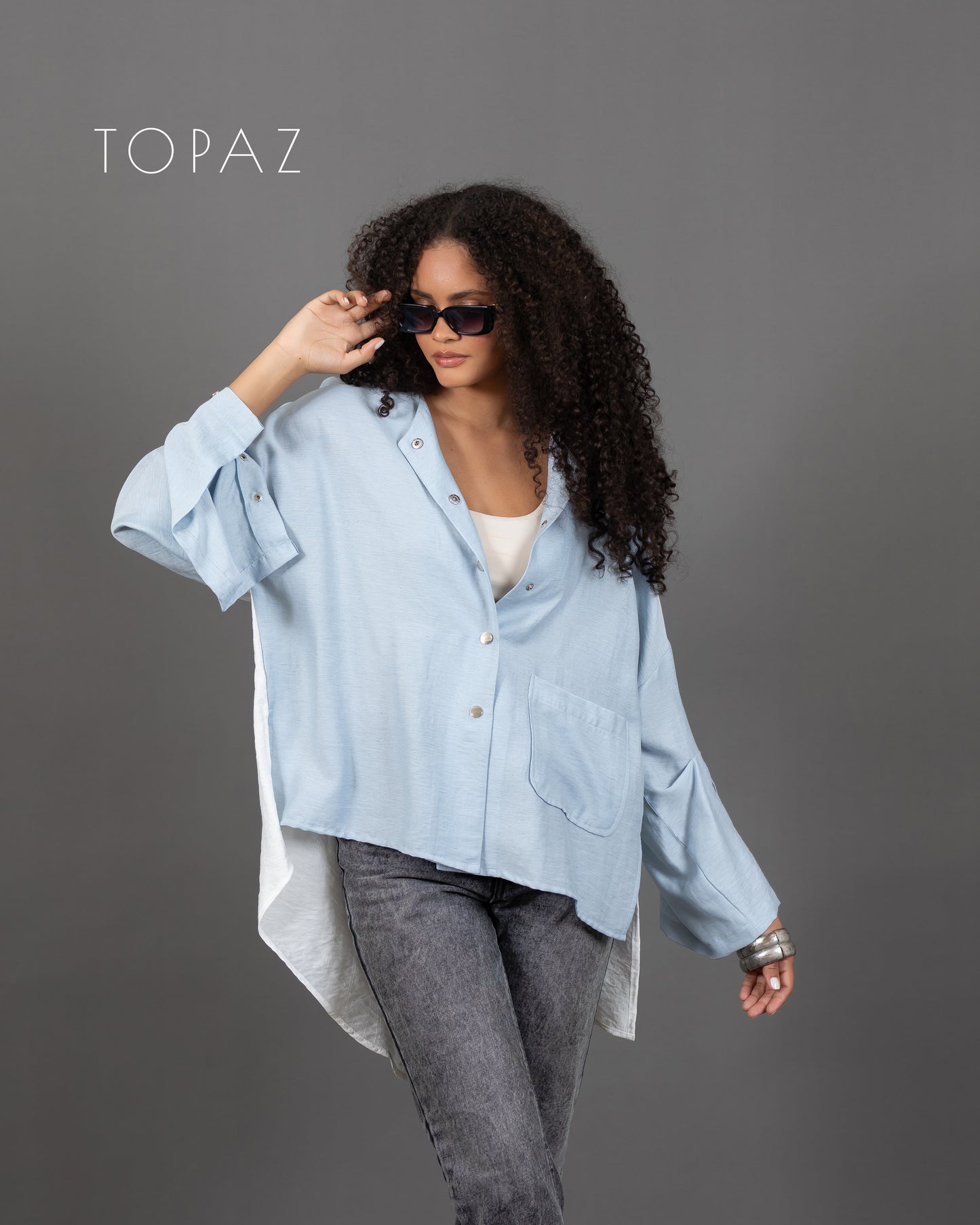 Blouse with Back Panel