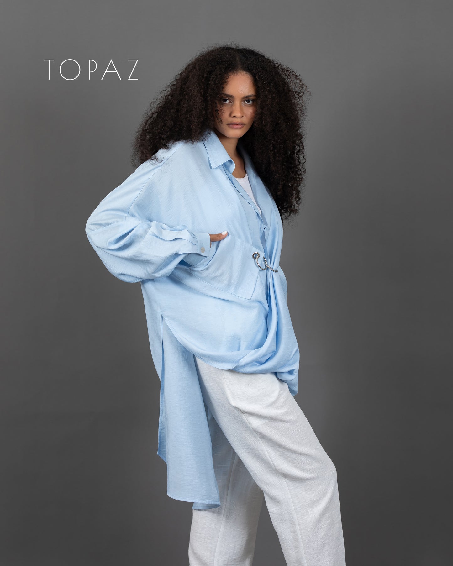 Blouse with Silver Ring