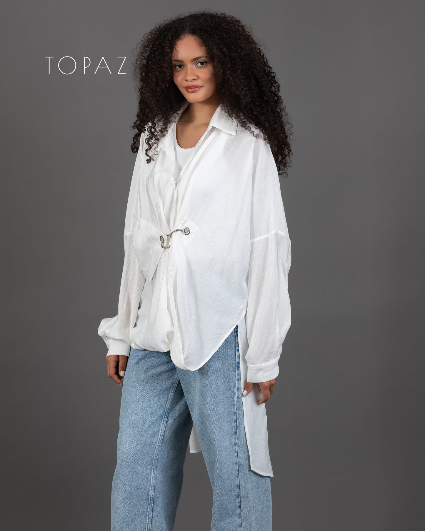 Blouse with Silver Ring