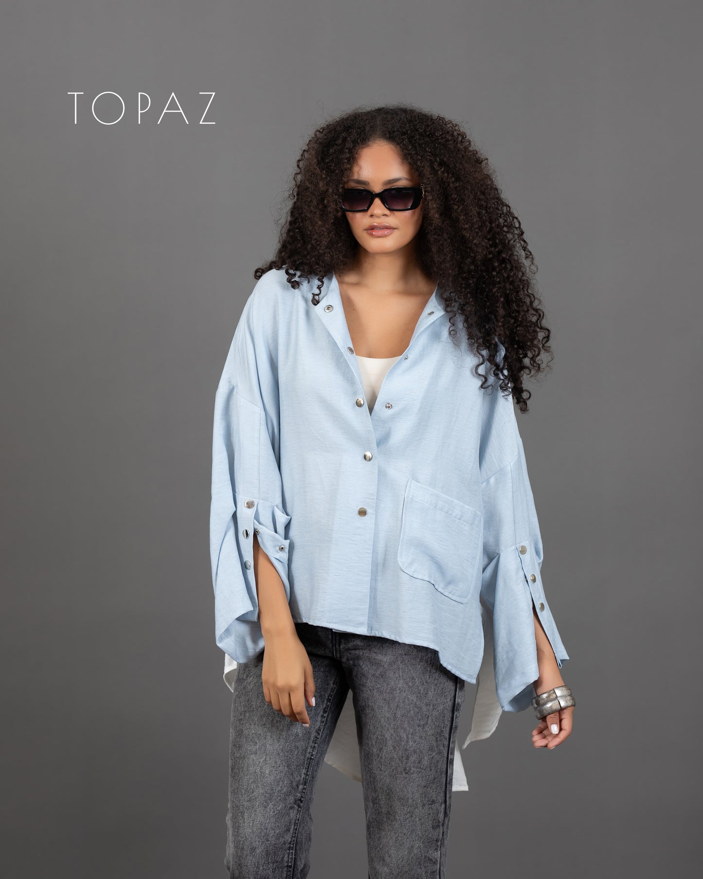 Blouse with Back Panel
