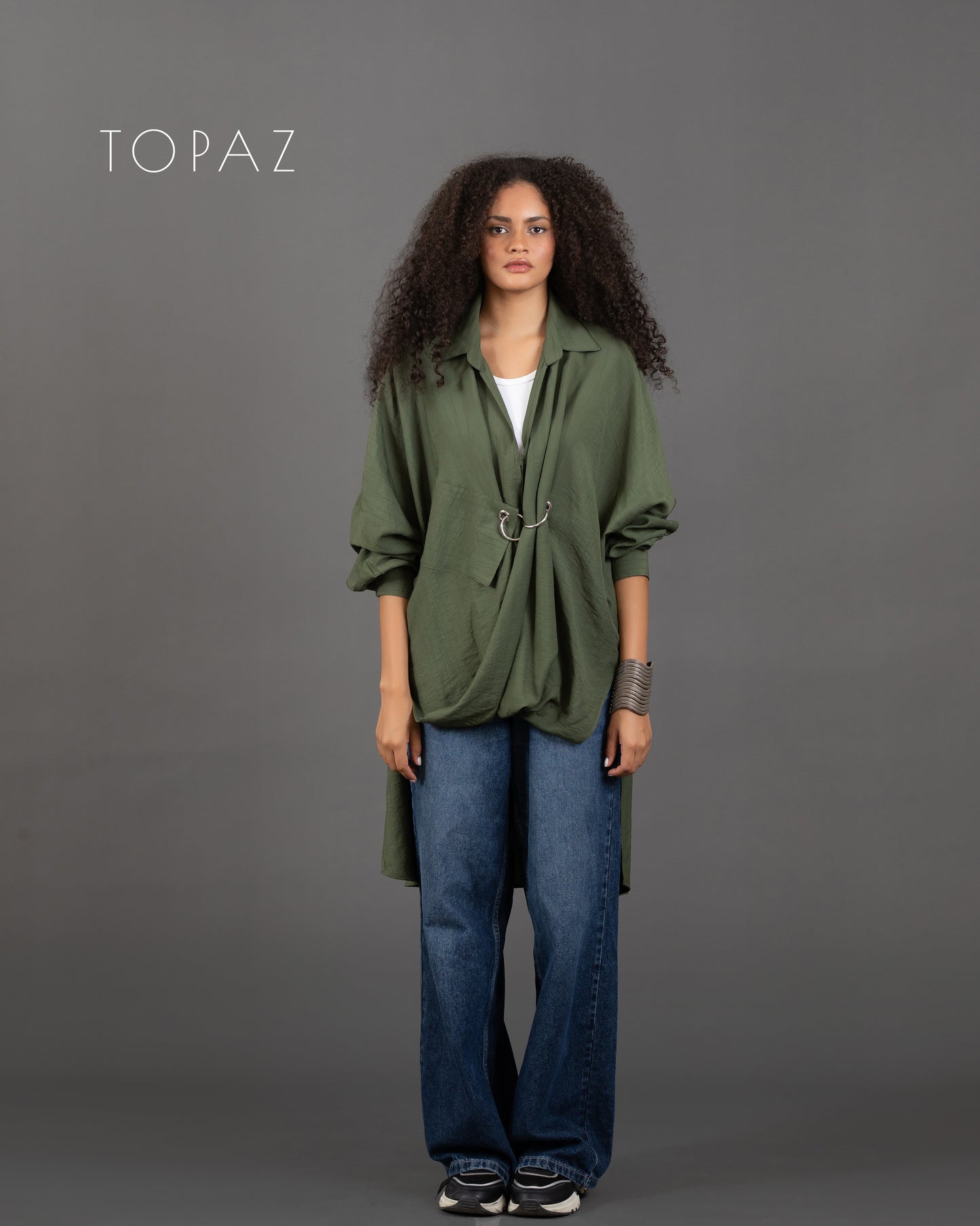 Blouse with Silver Ring