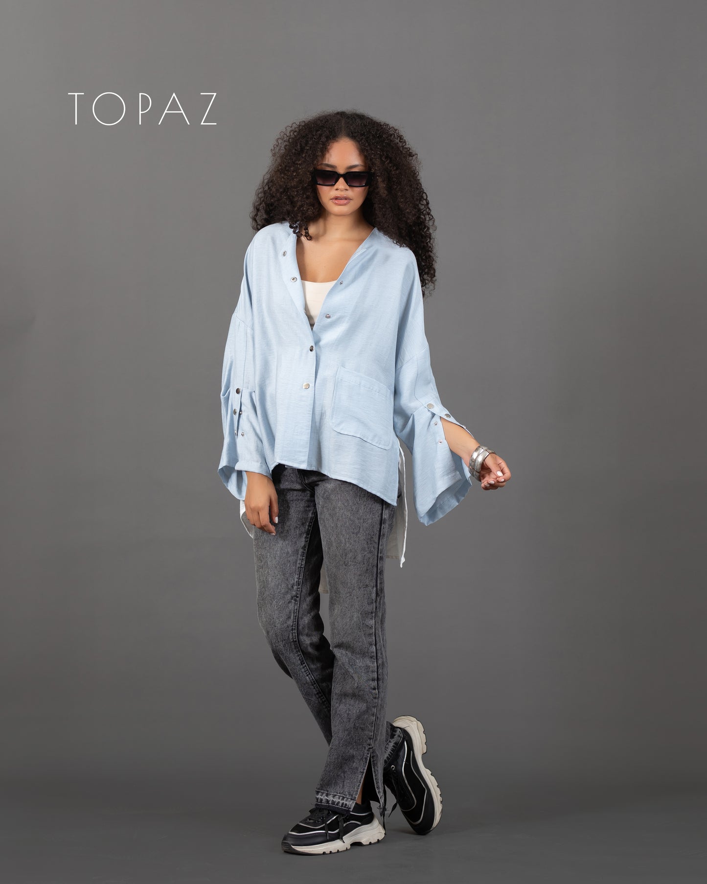 Blouse with Back Panel