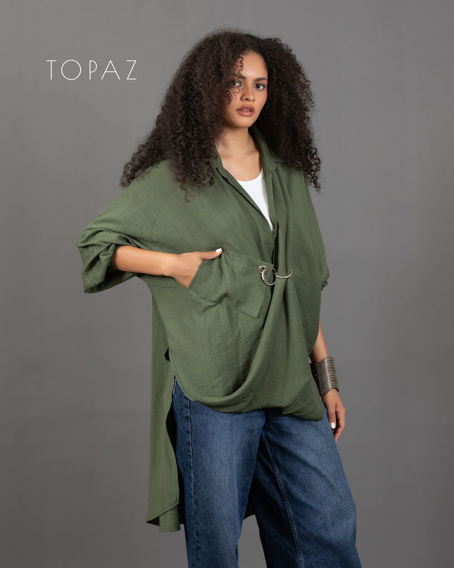 Blouse with Silver Ring