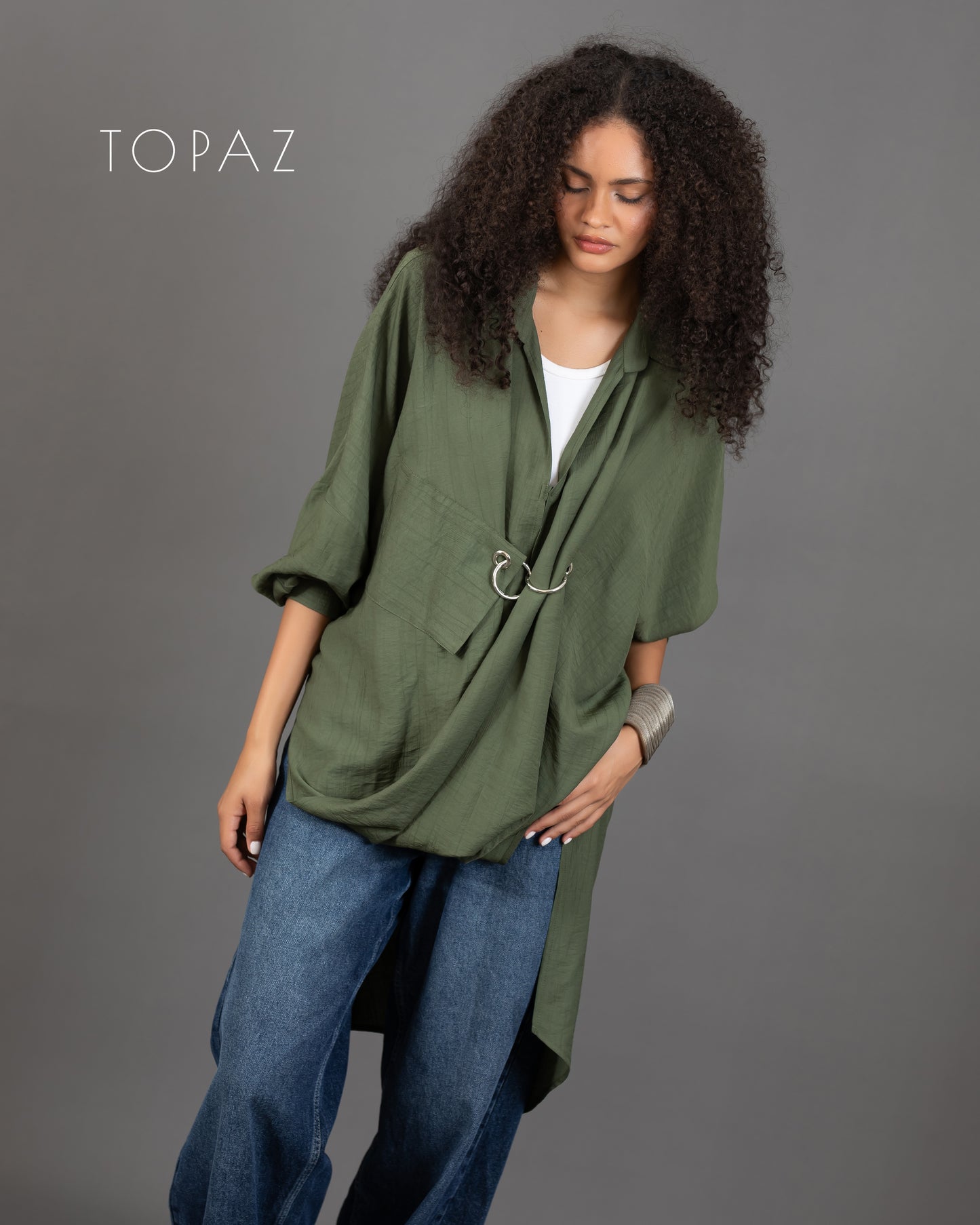 Blouse with Silver Ring