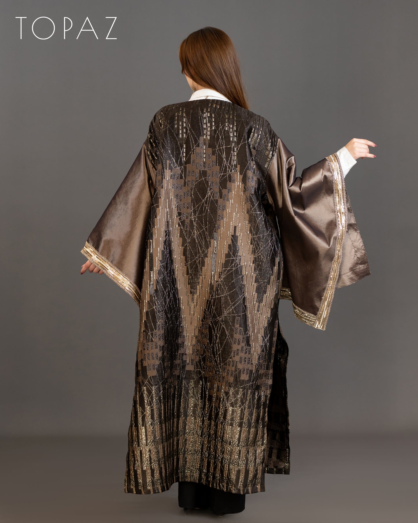 Brown Kaftan With Belt