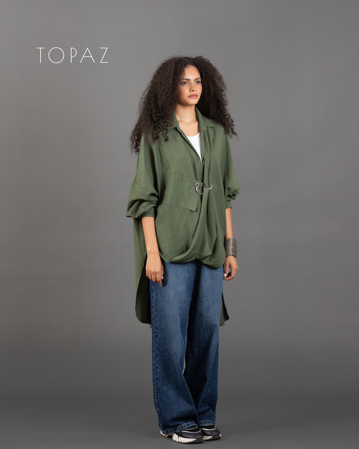 Blouse with Silver Ring