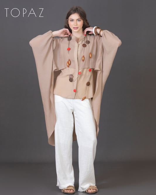 Two-Layer Voile Blouse