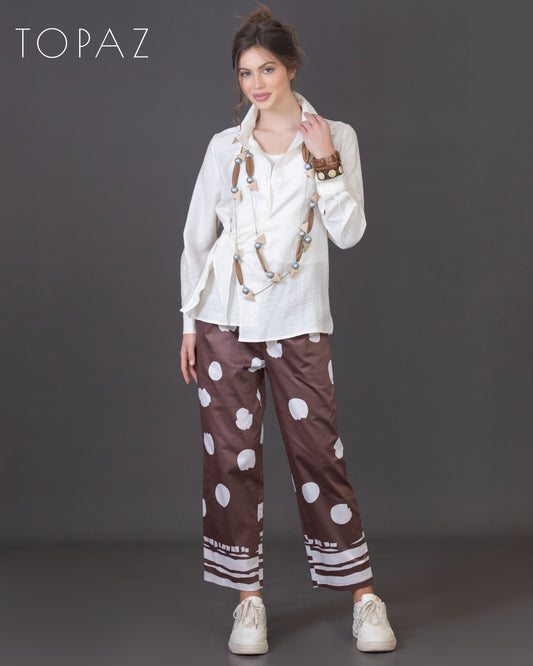 Polka Dot Printed Pants