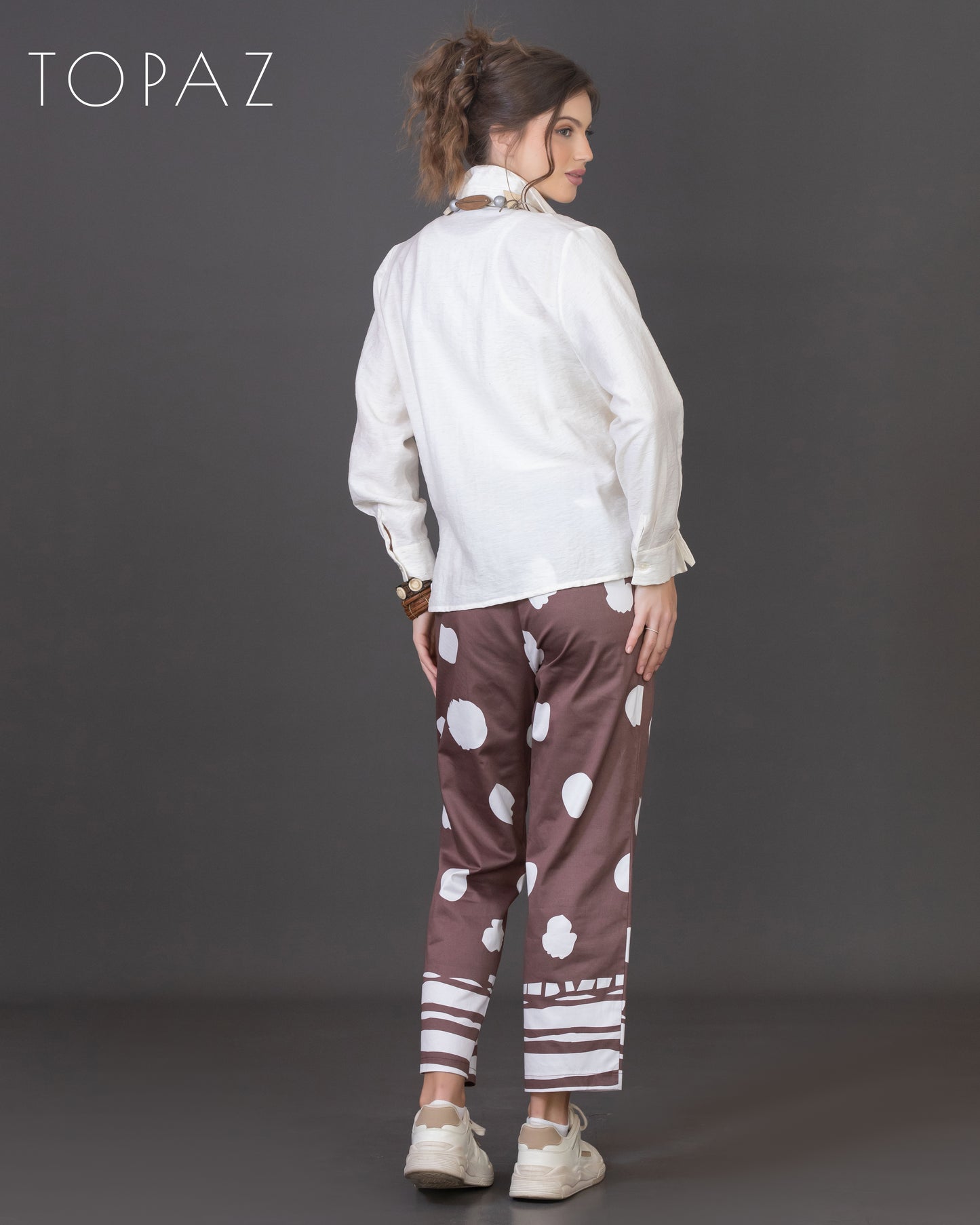 Polka Dot Printed Pants