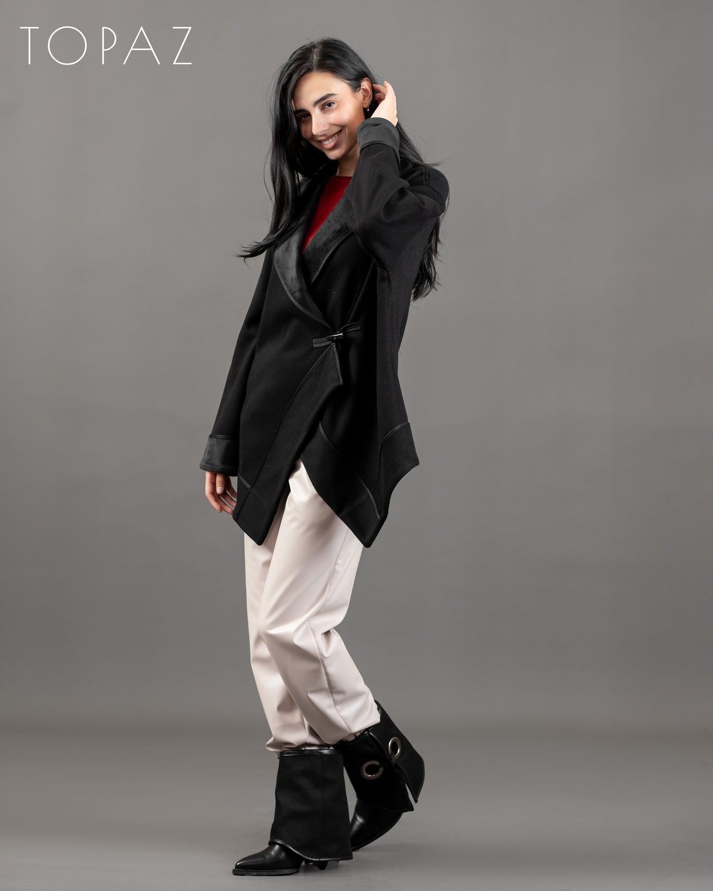 Knit X Velvet Jacket