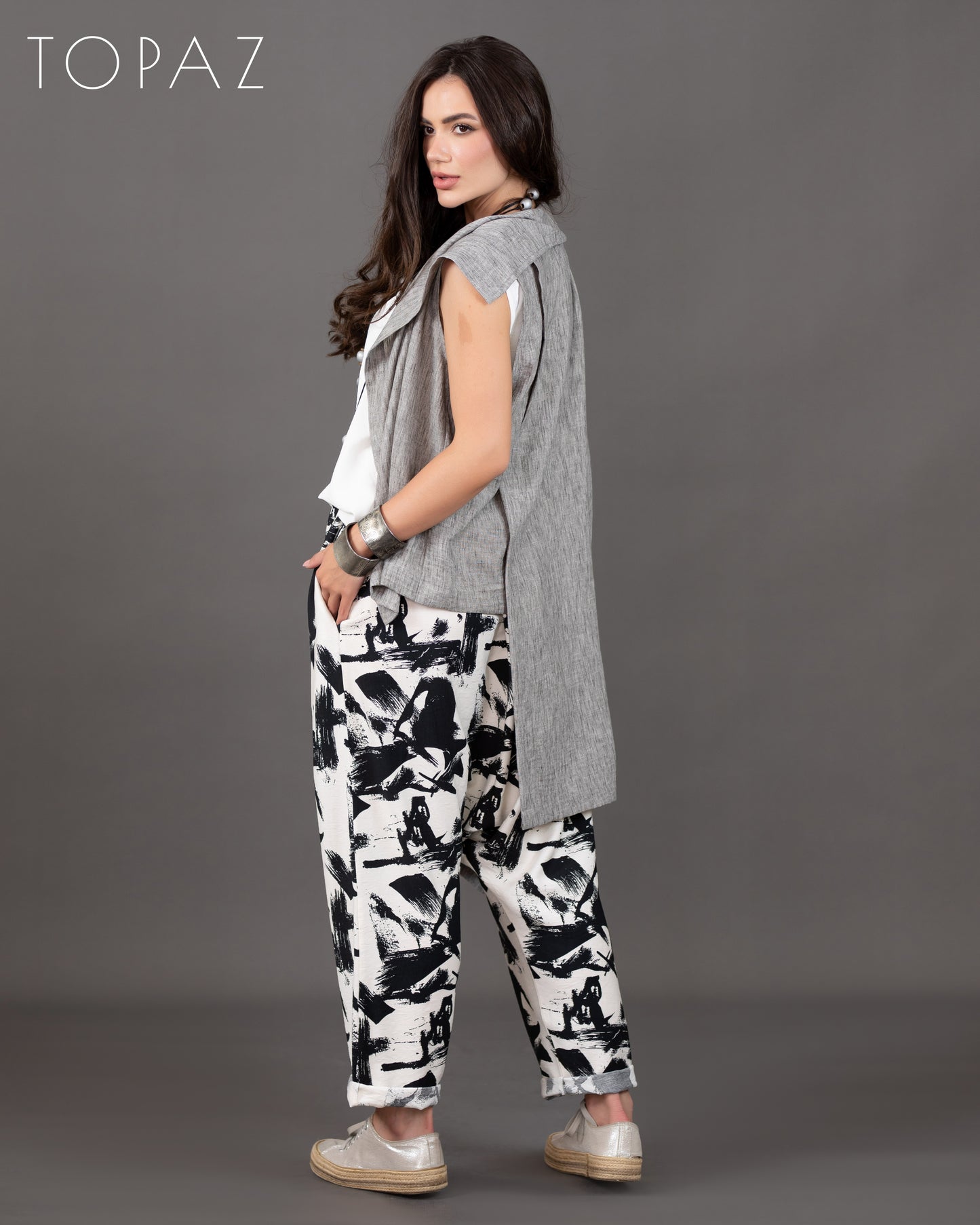 Linen Cardigan Set