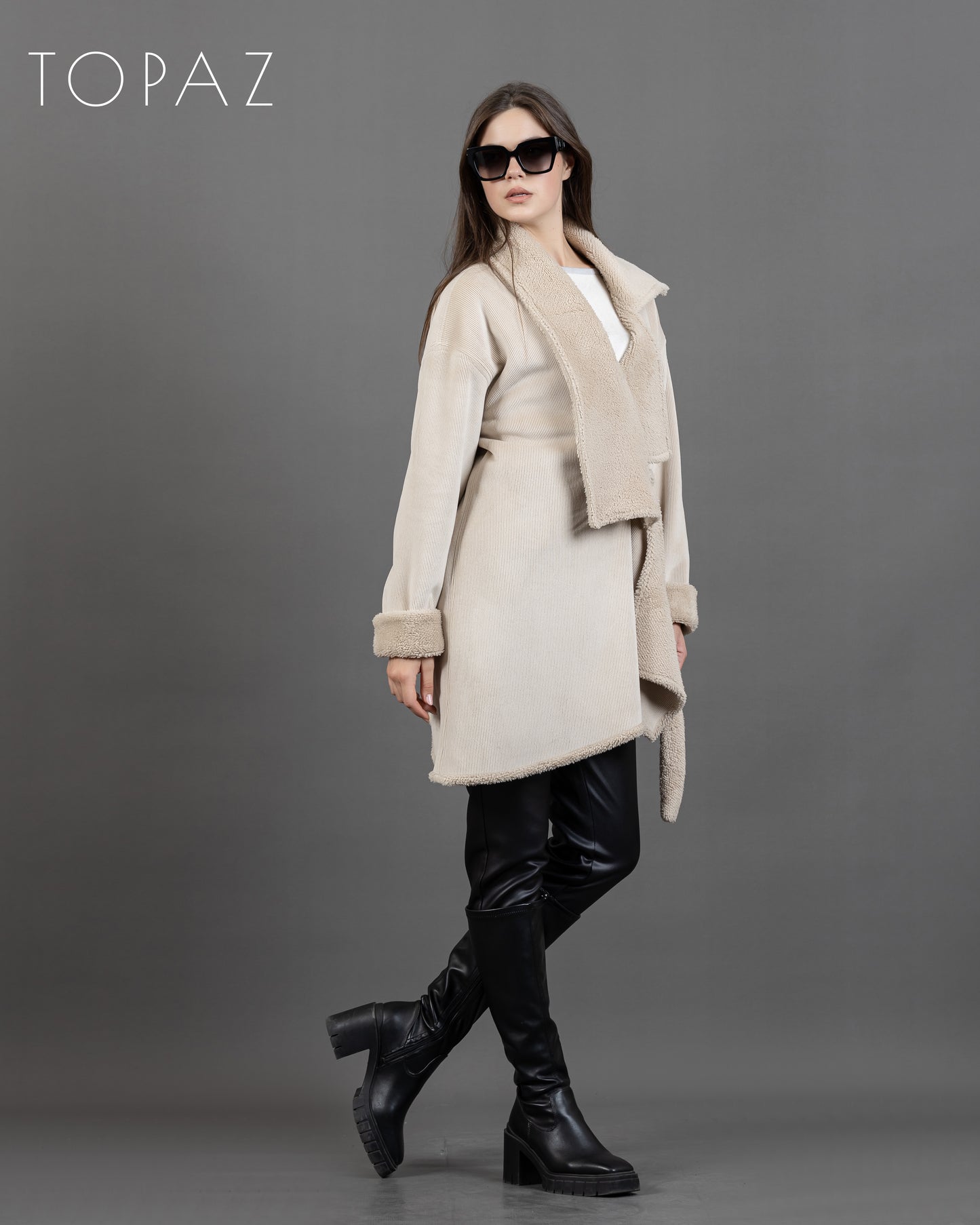 Velvet Jacket with Belt