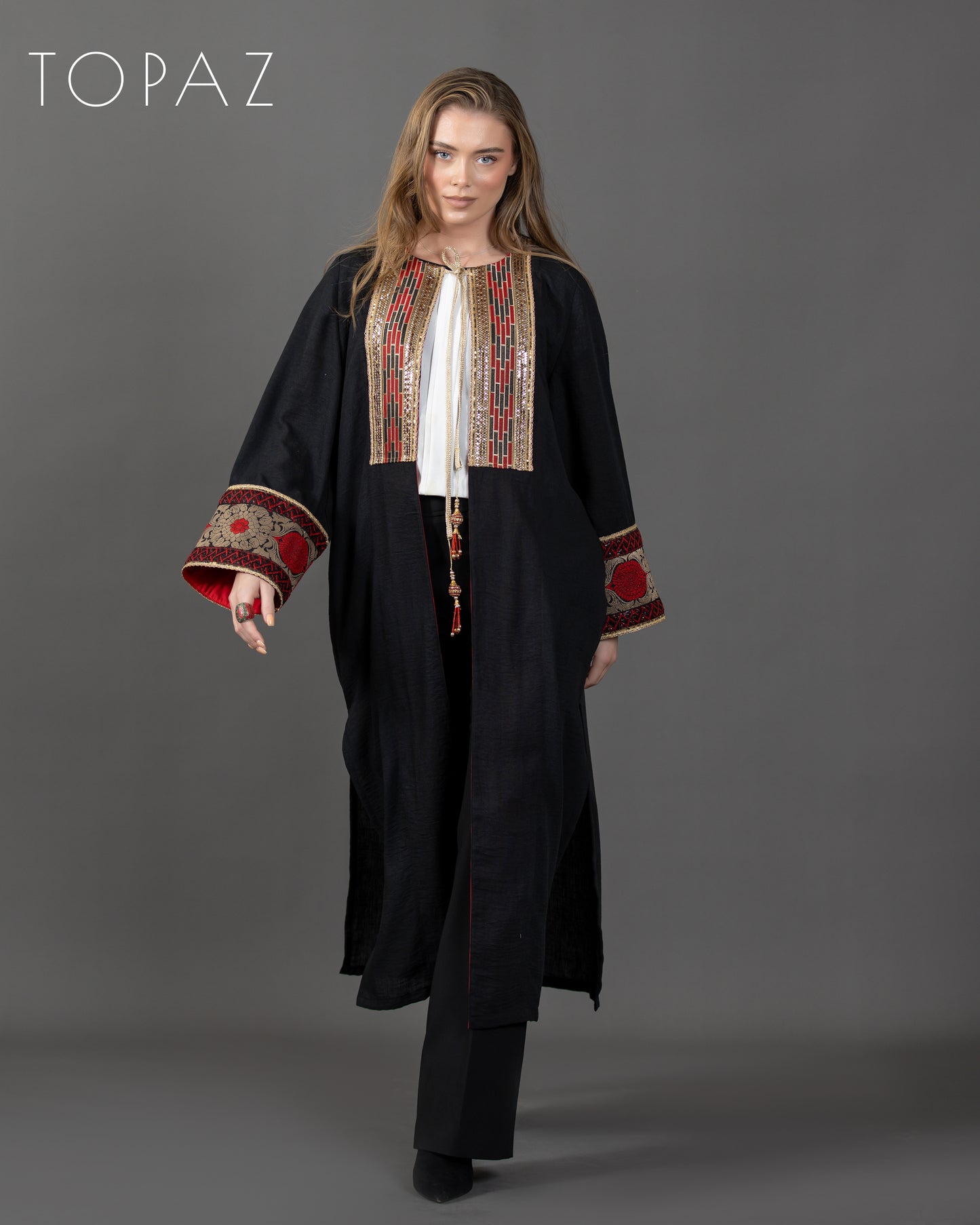 Black and Red Kaftan