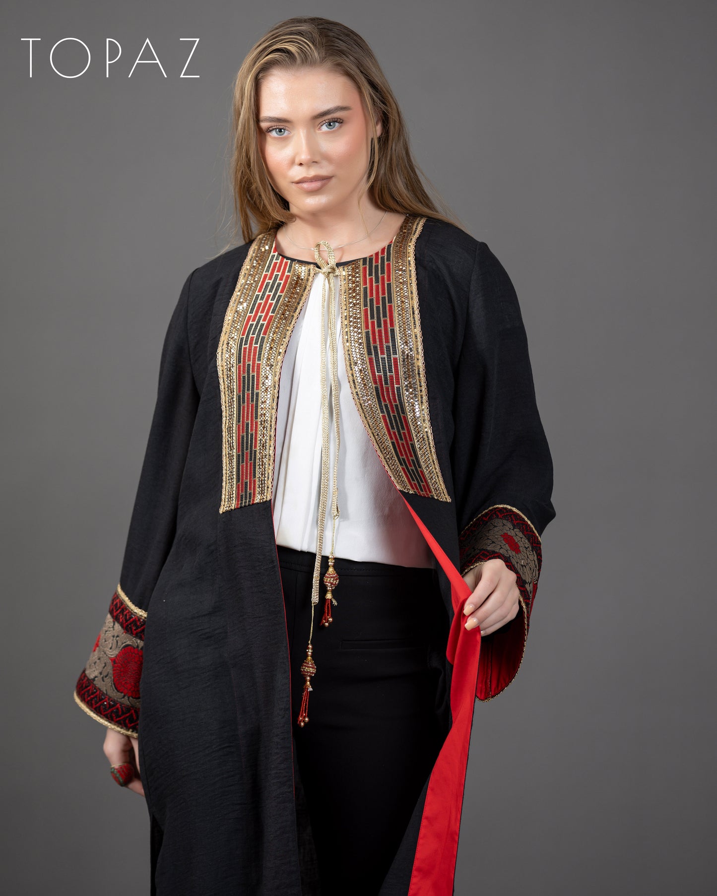 Black and Red Kaftan