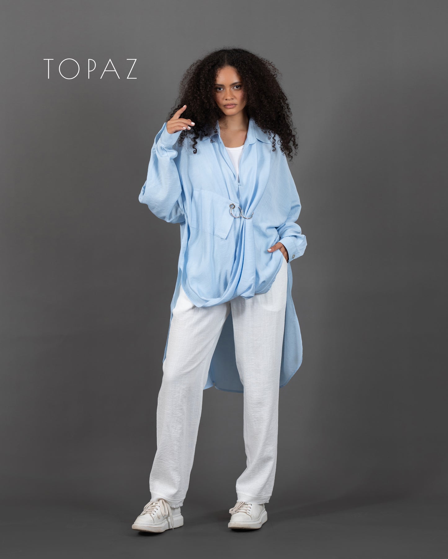 Blouse with Silver Ring