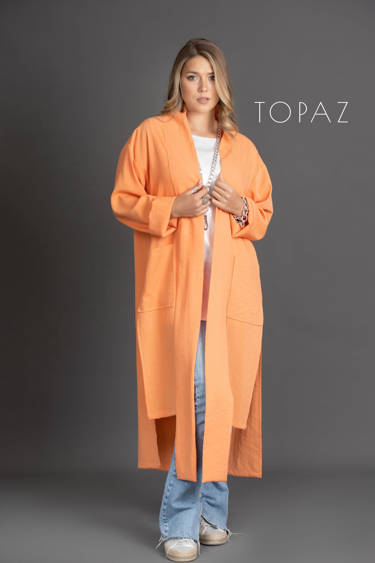 Cardigan with Back Slit