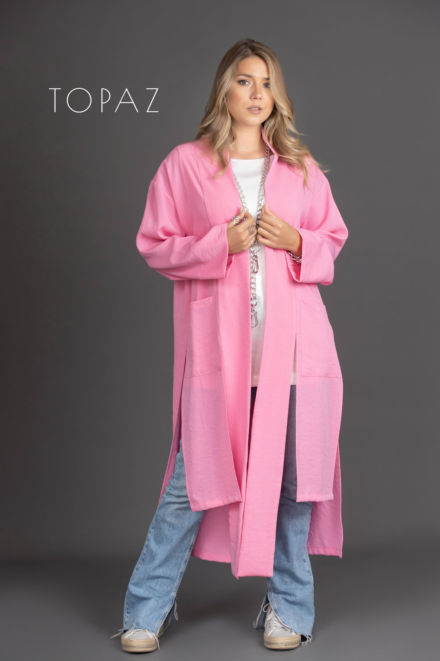 Cardigan with Back Slit