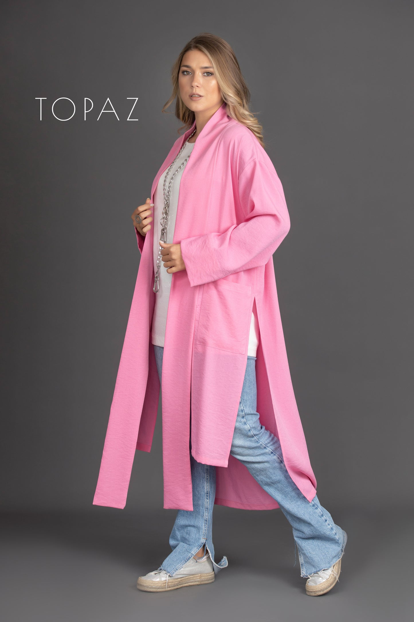 Cardigan with Back Slit