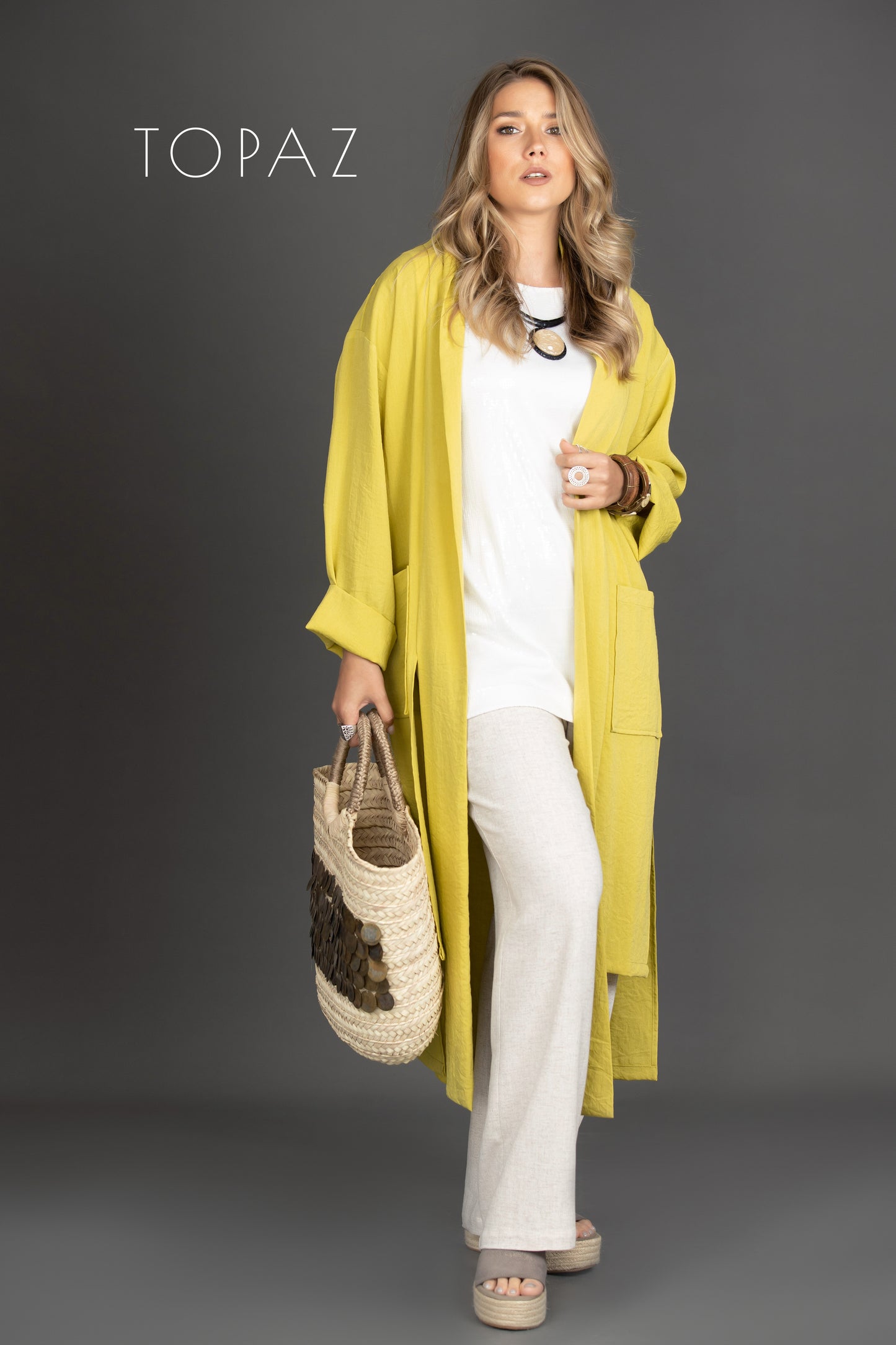 Cardigan with Back Slit