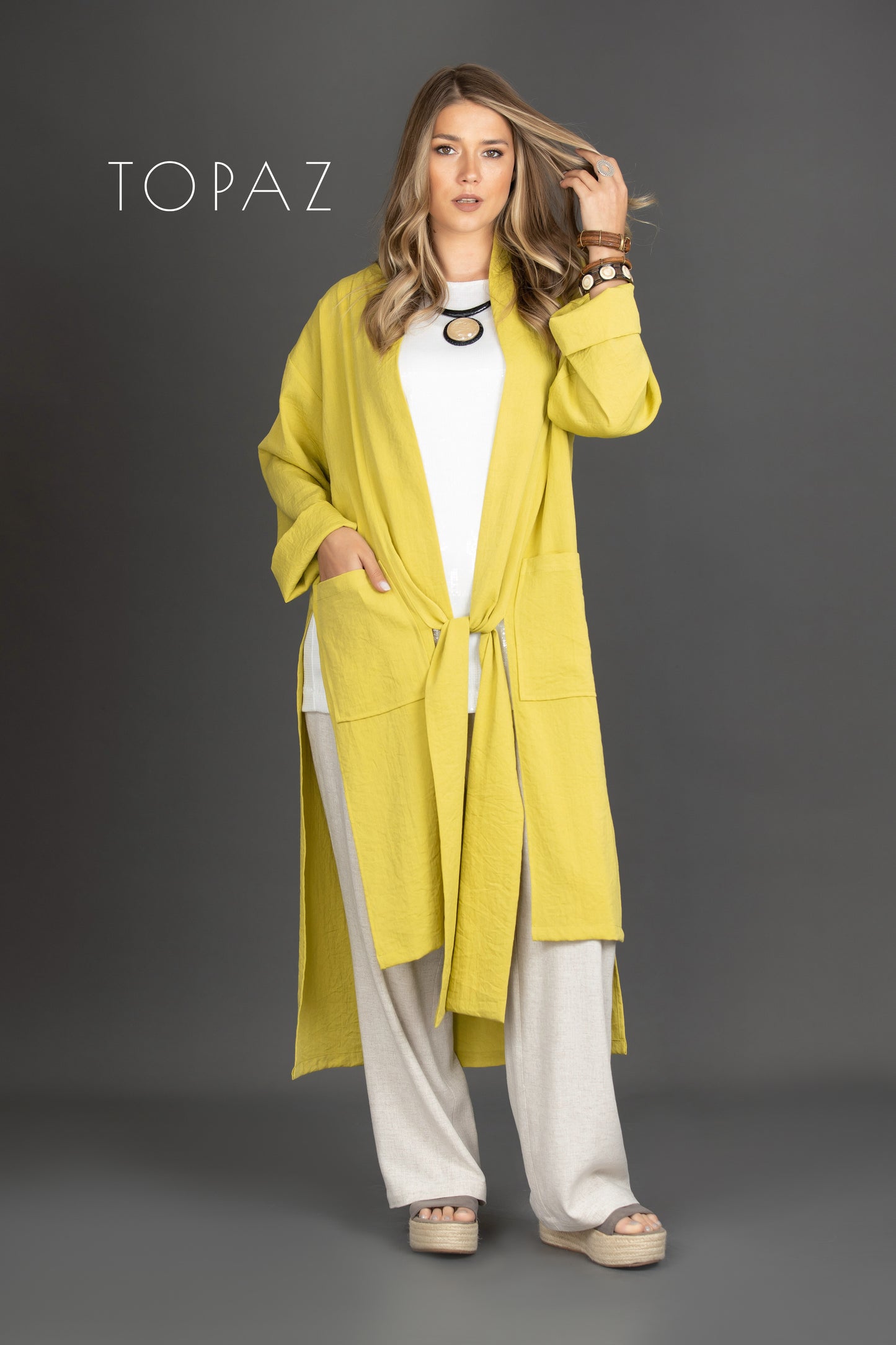 Cardigan with Back Slit