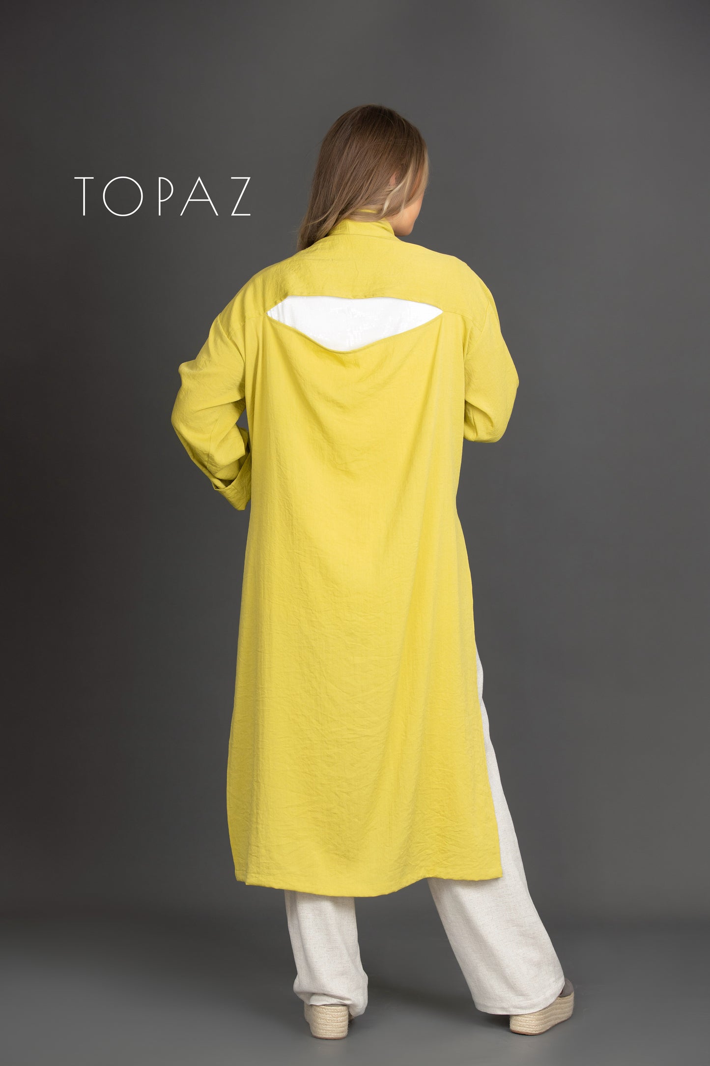 Cardigan with Back Slit