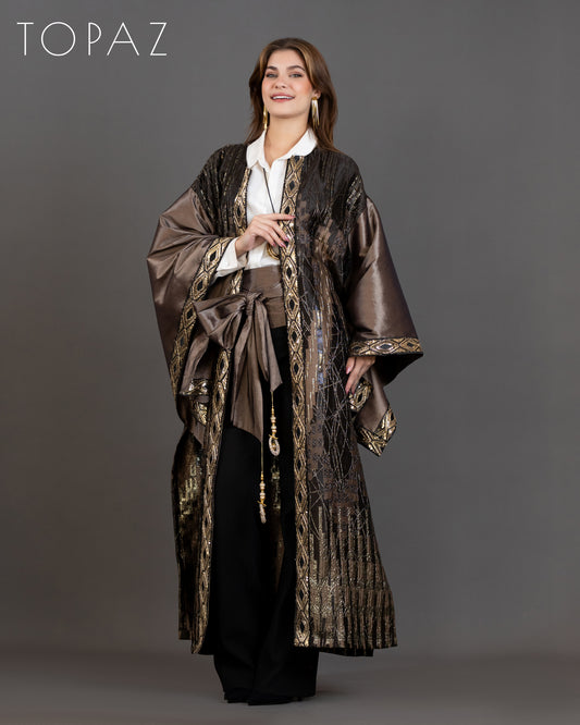 Brown Kaftan With Belt