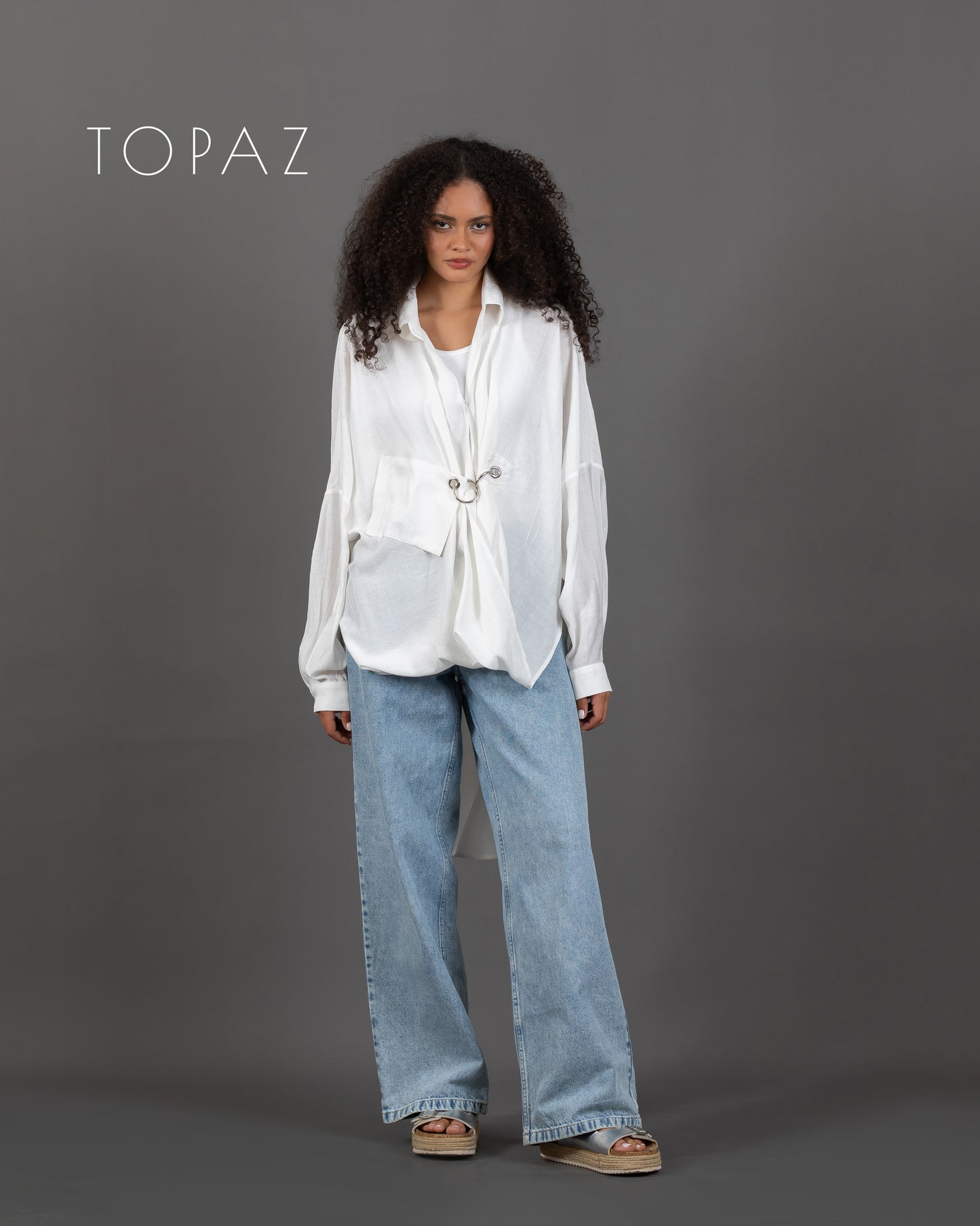 Blouse with Silver Ring