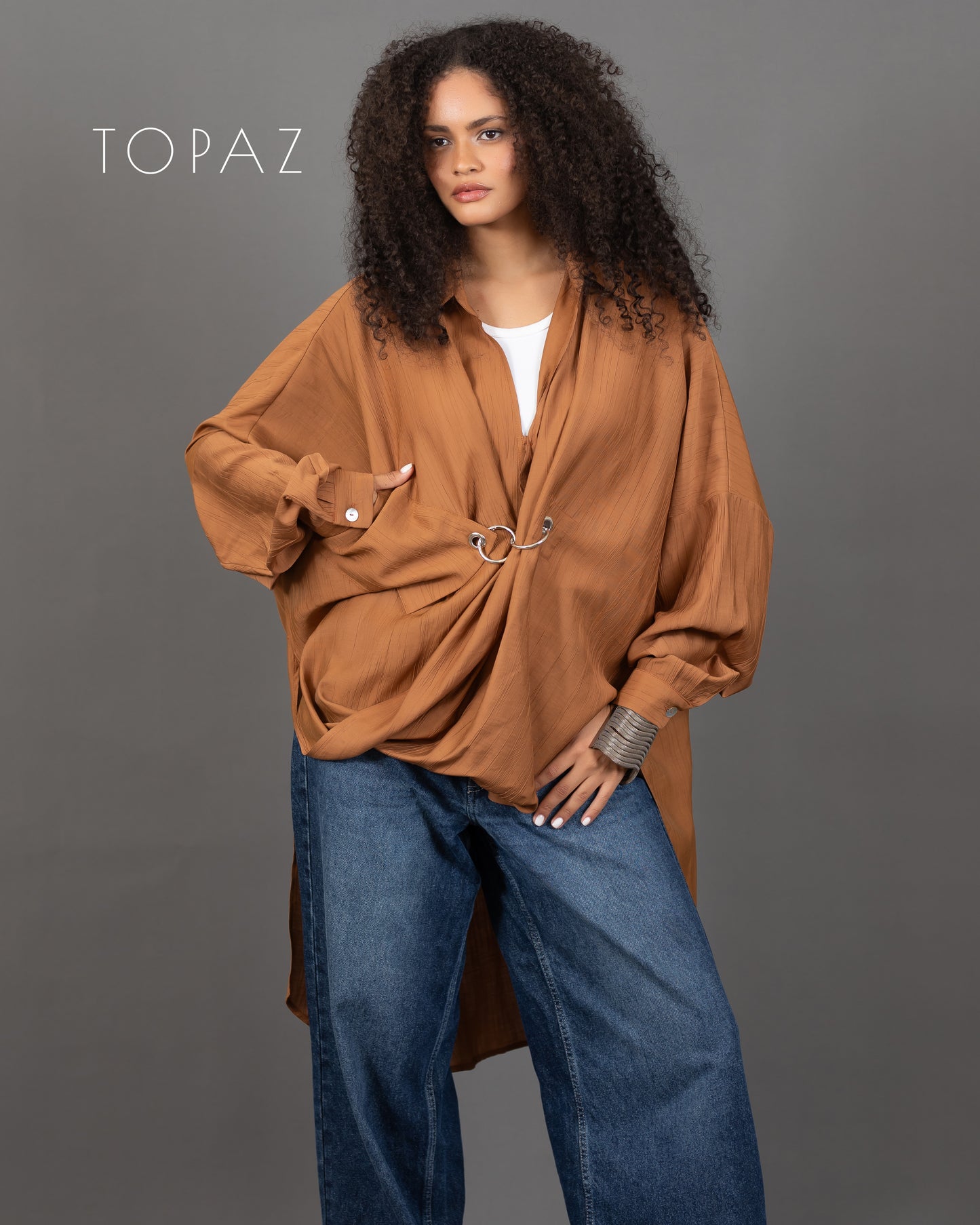 Blouse with Silver Ring