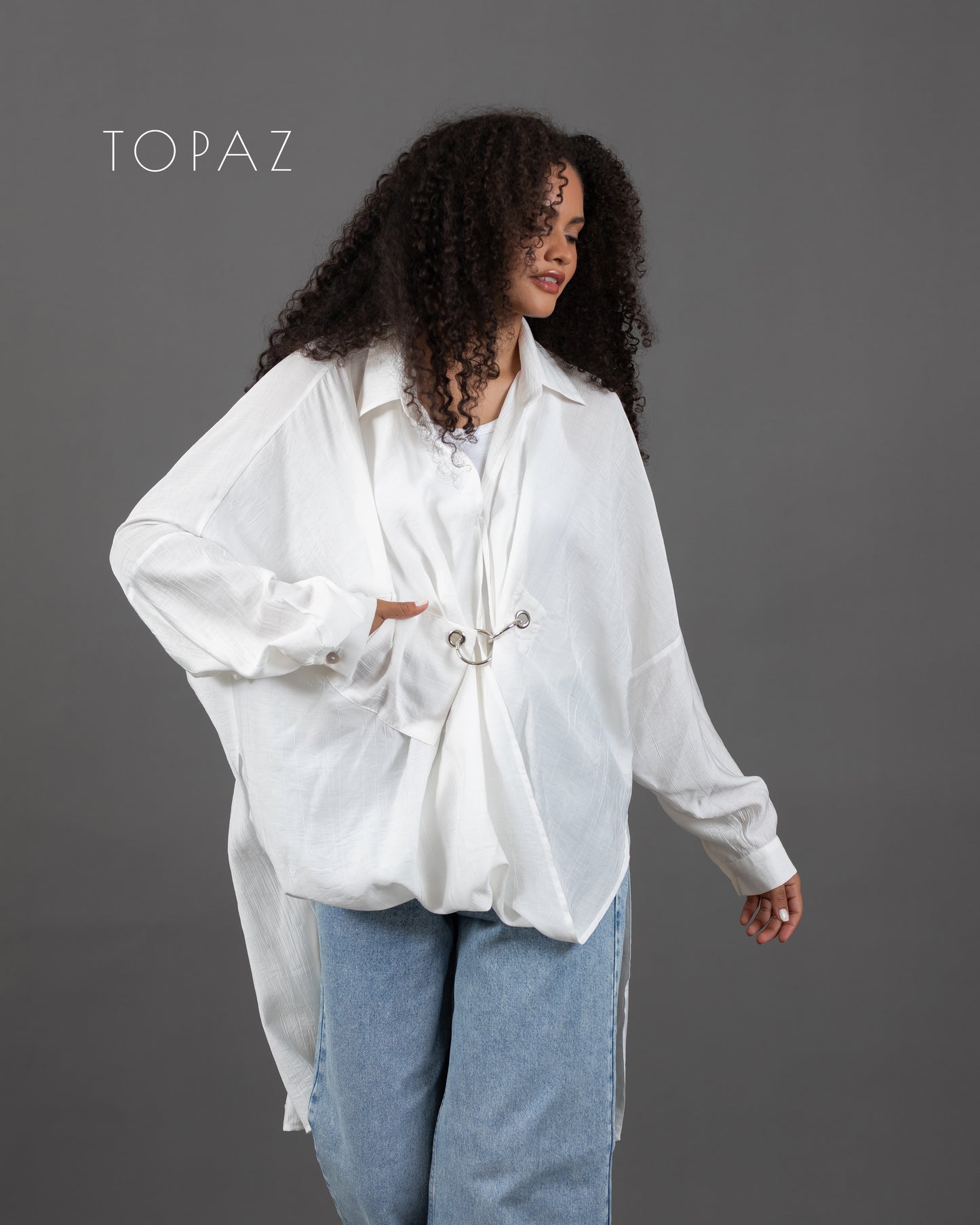 Blouse with Silver Ring
