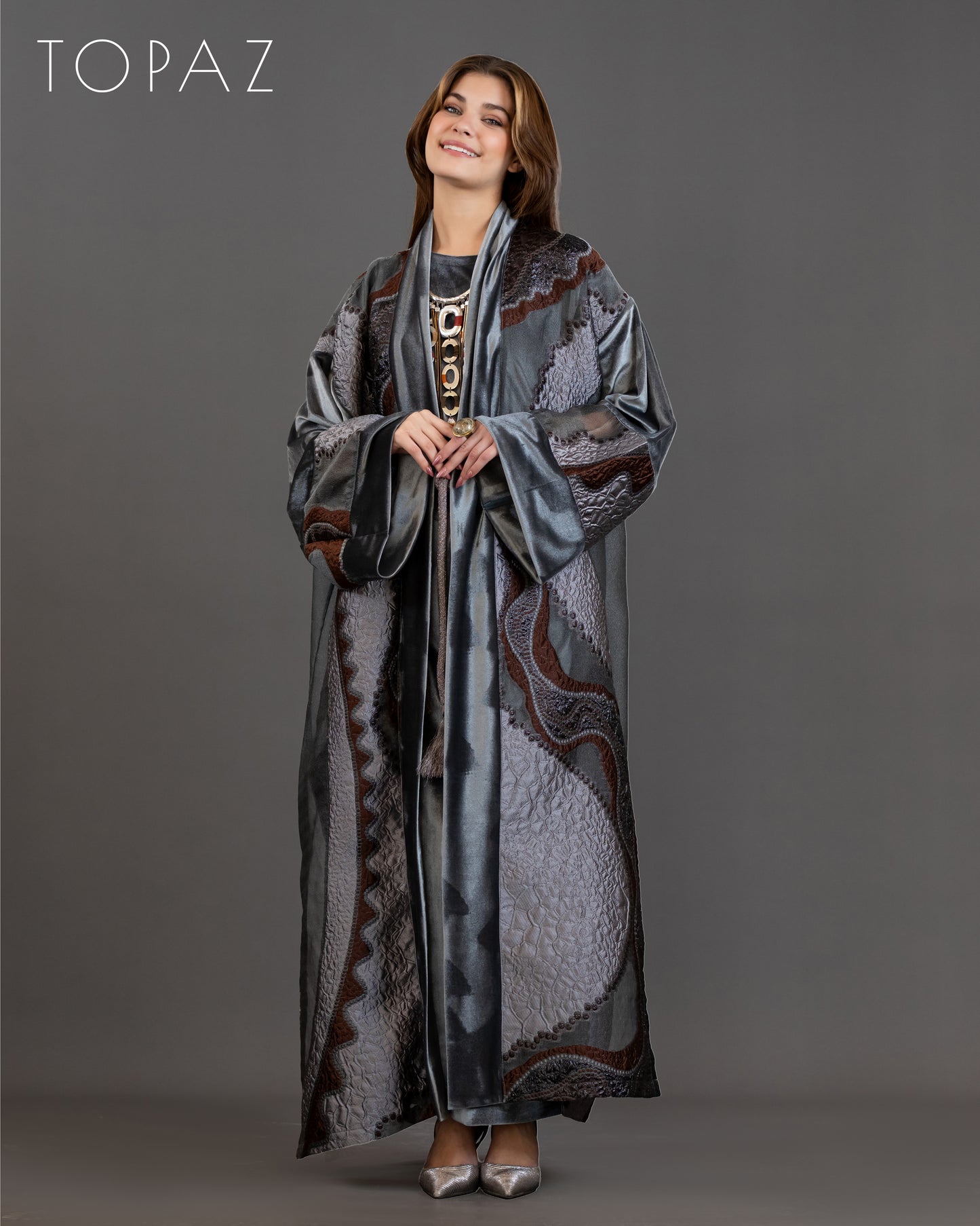 Grey Kaftan Set
