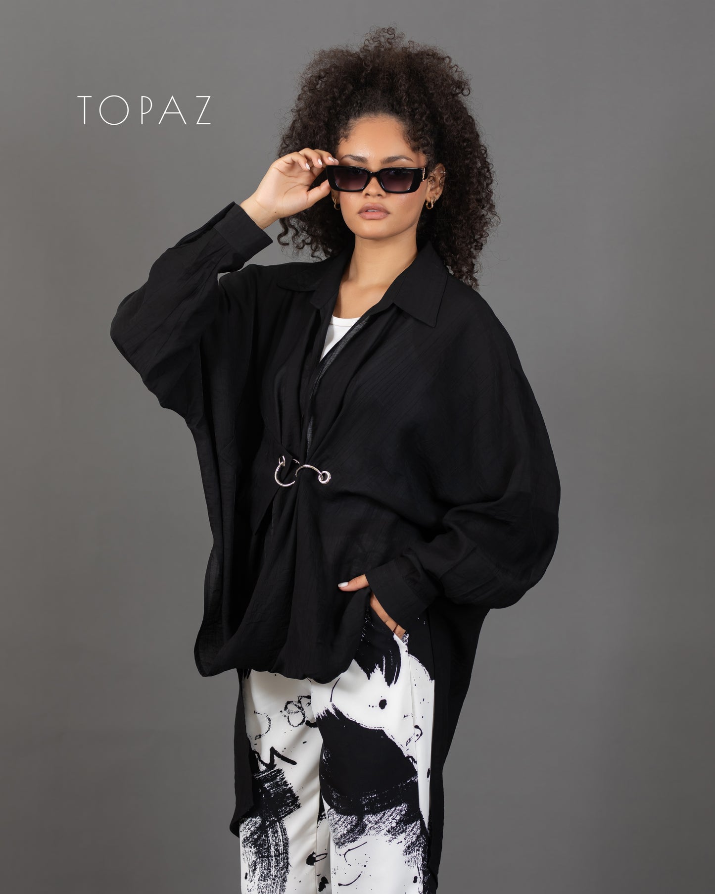 Blouse with Silver Ring