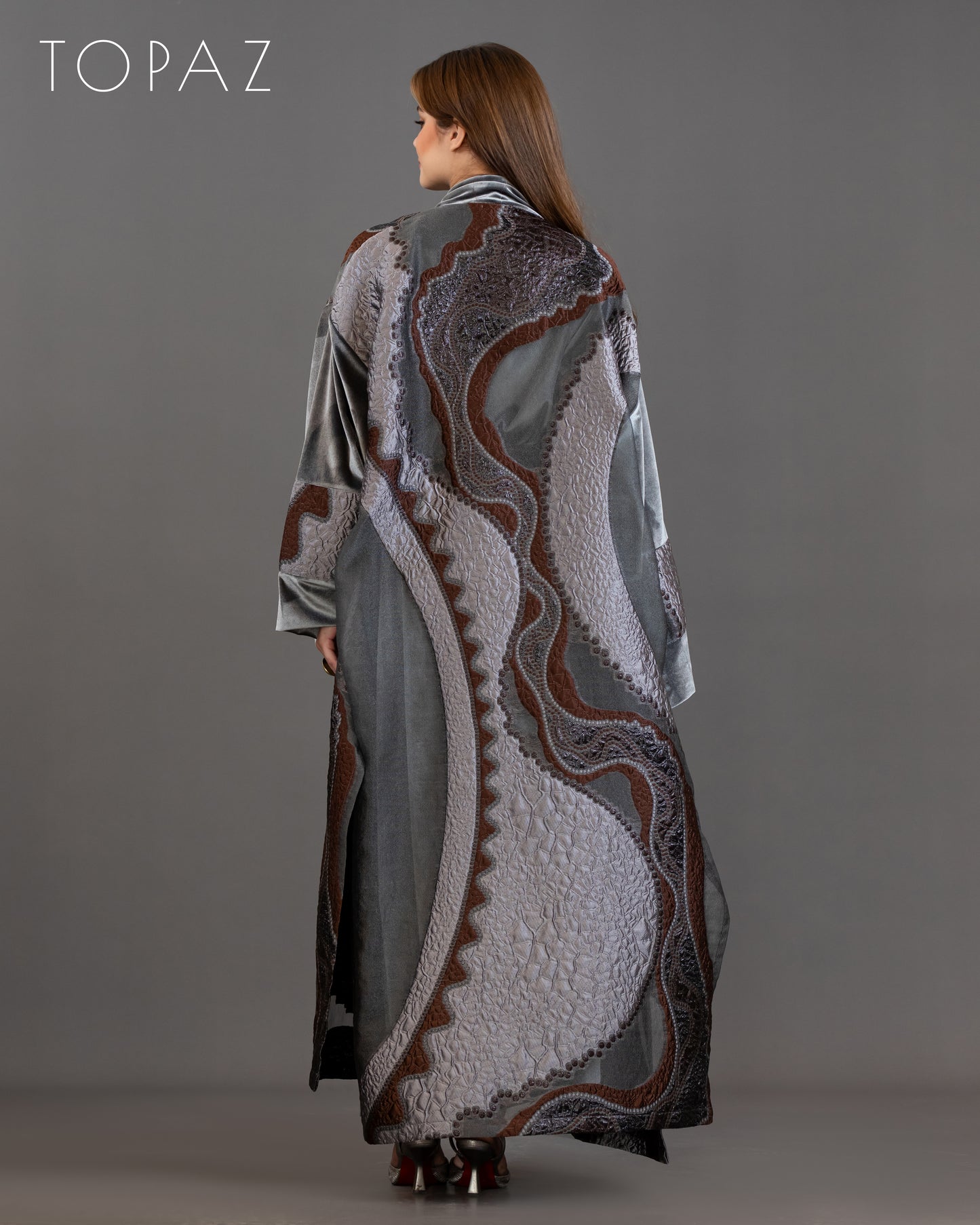 Grey Kaftan Set
