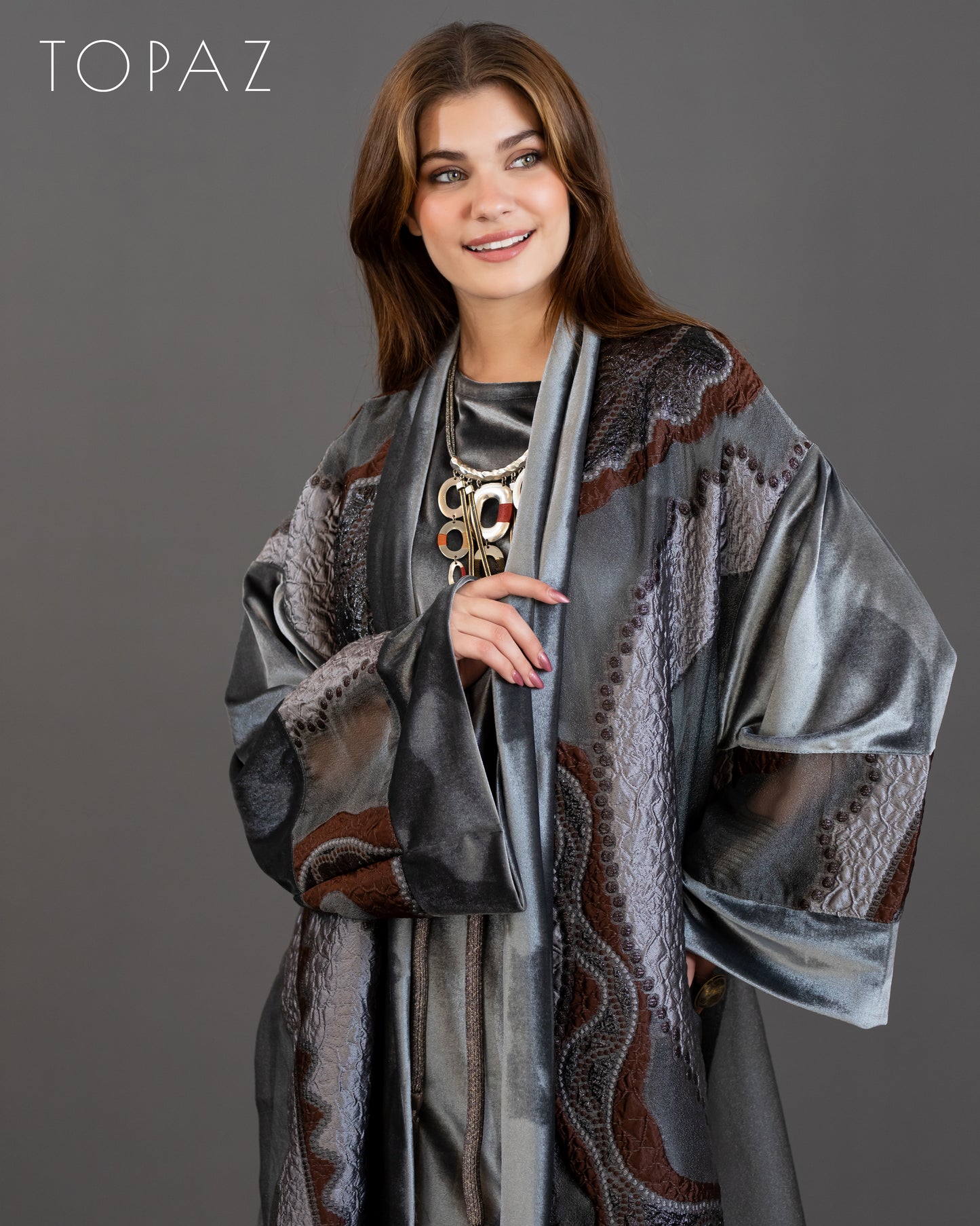 Grey Kaftan Set