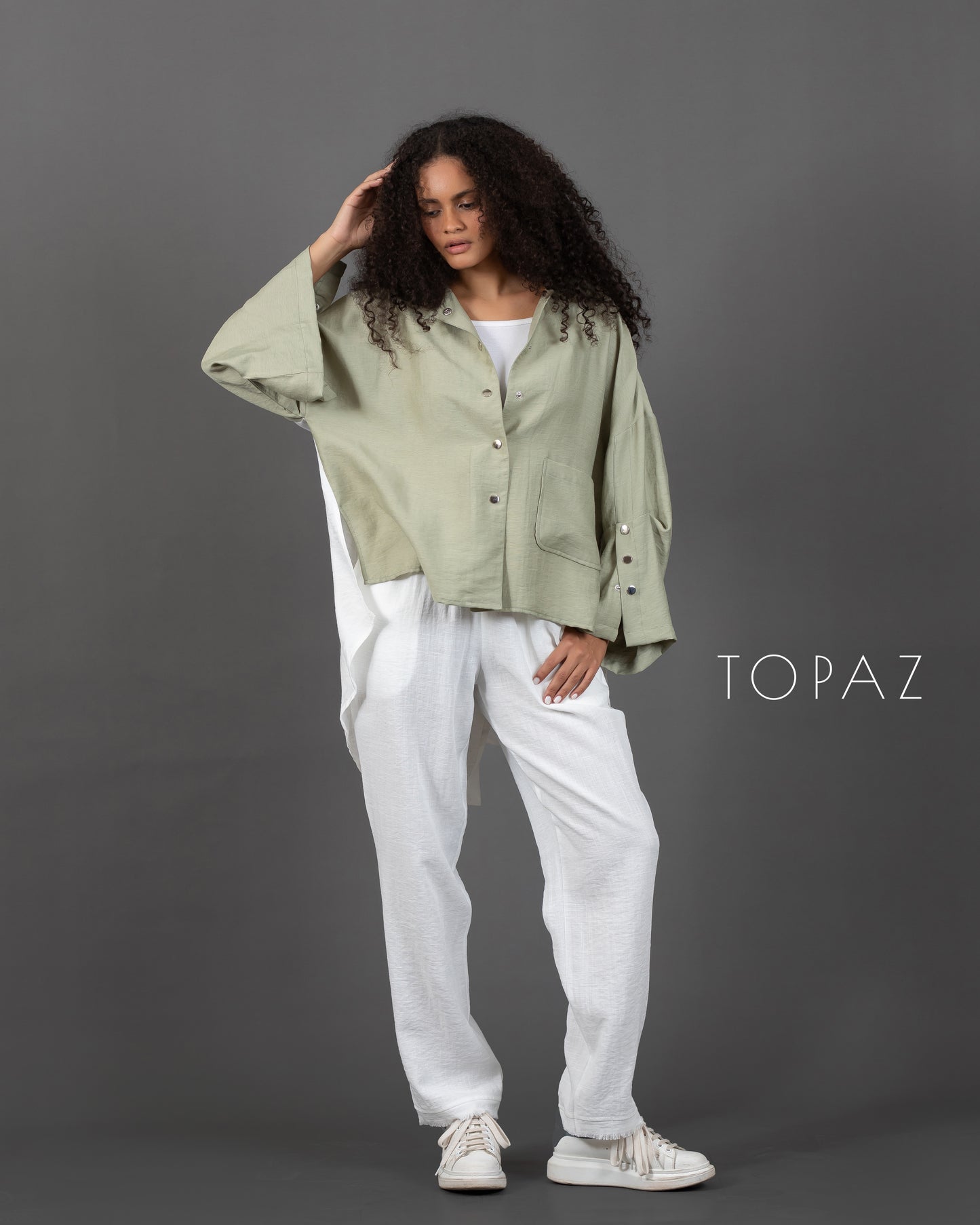 Blouse with Back Panel