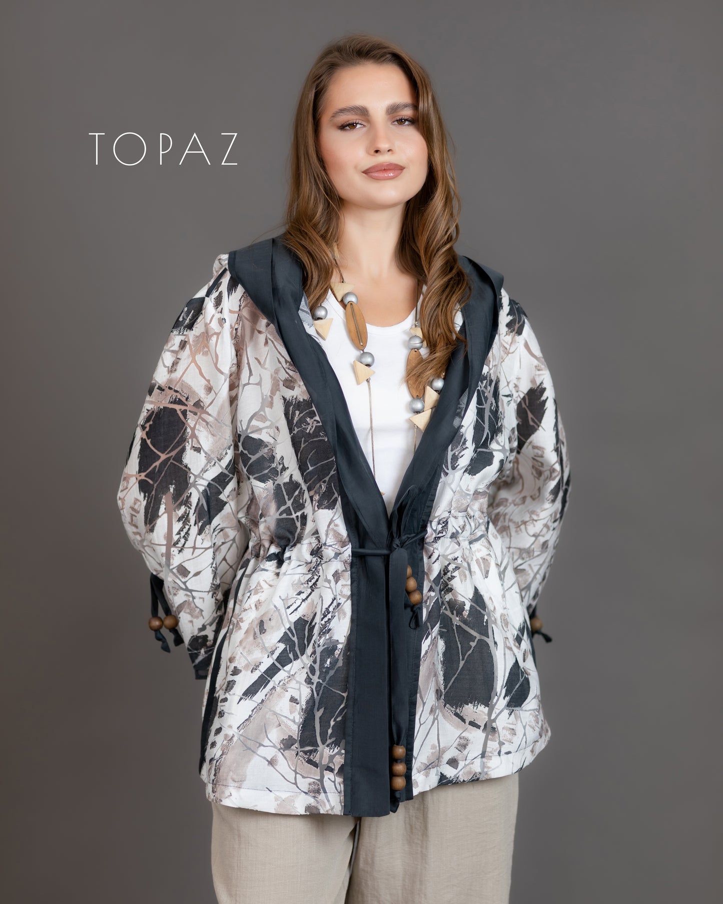 Floral Jacket With Hood