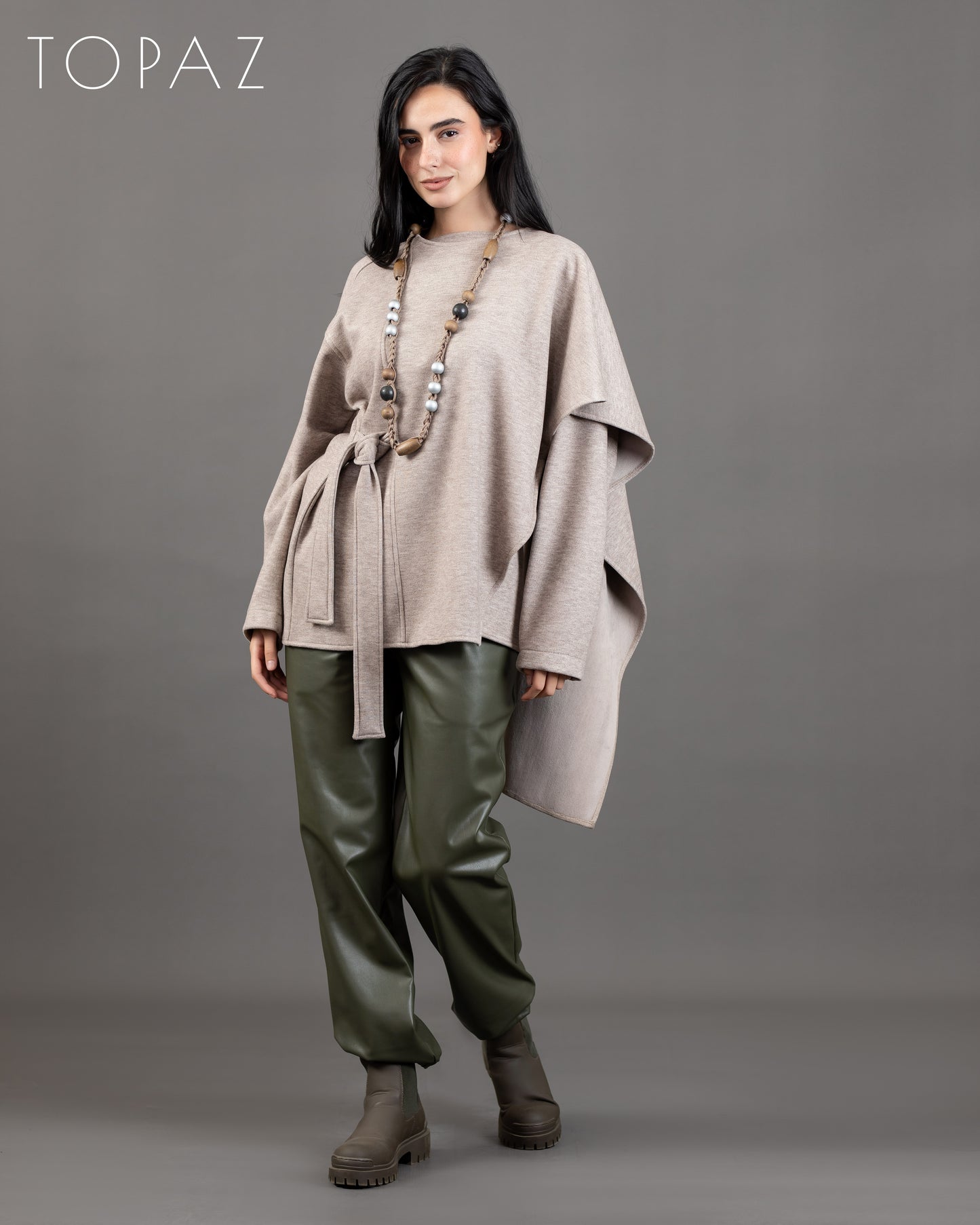 Knit Jacket With Shaal