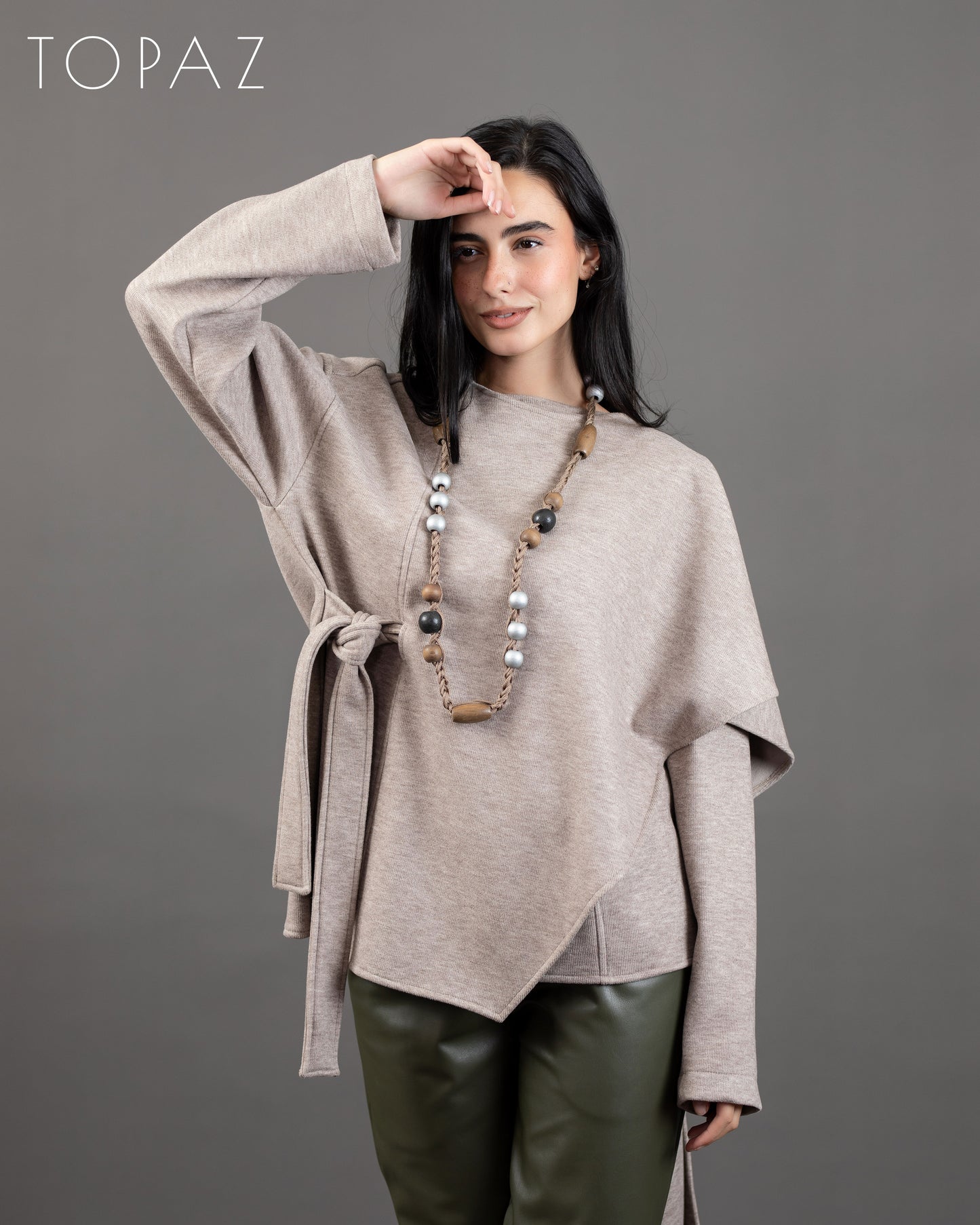 Knit Jacket With Shaal