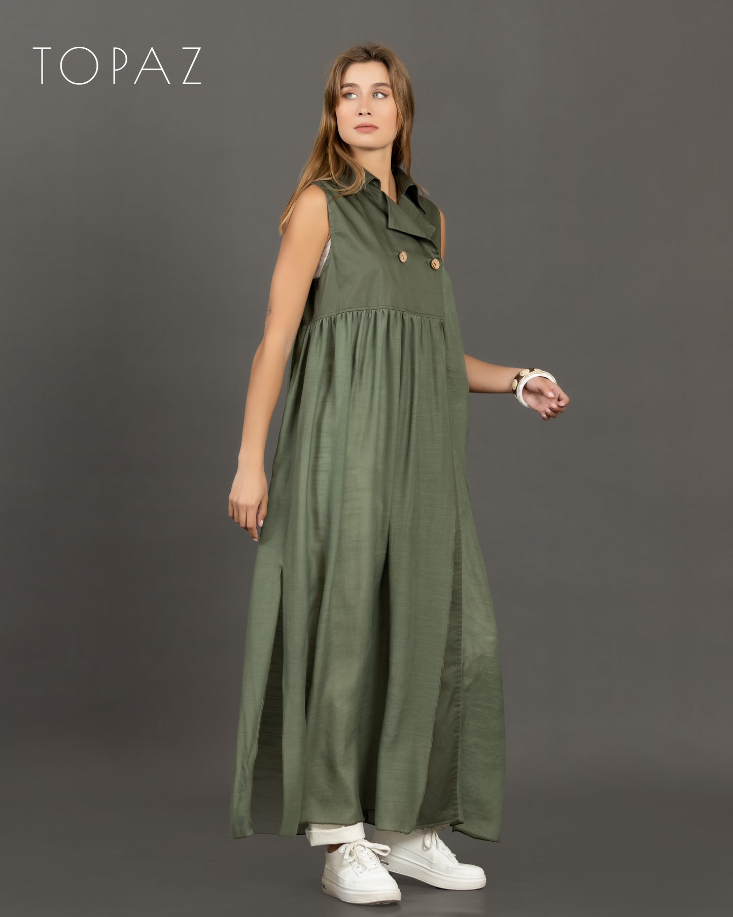 Poplin and Voile Vest