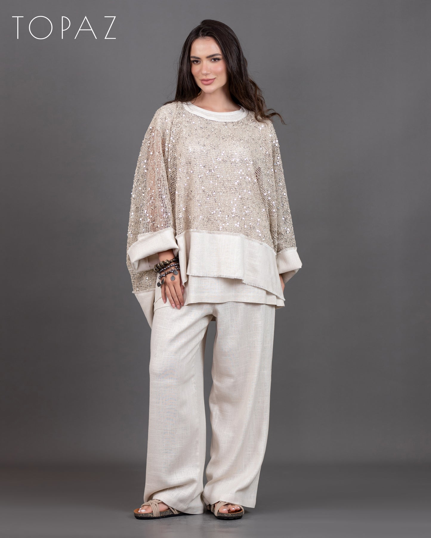 Sequin Net Set (Pants)