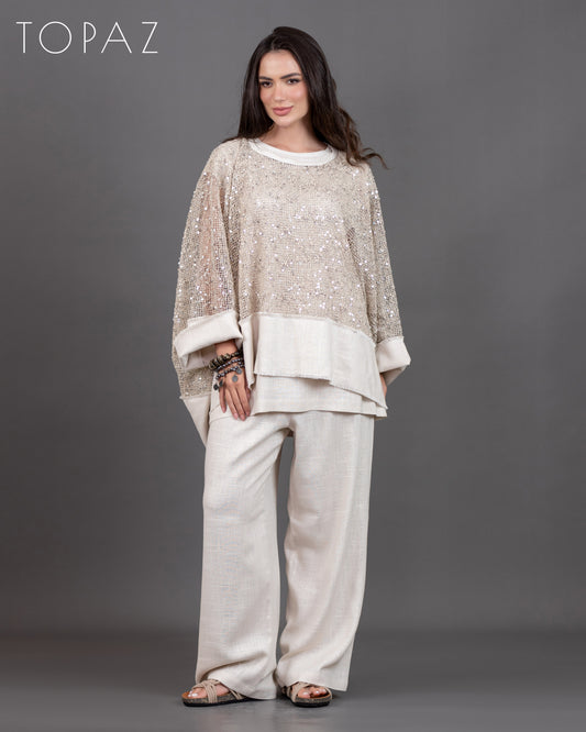 Sequin Net Set (Pants)