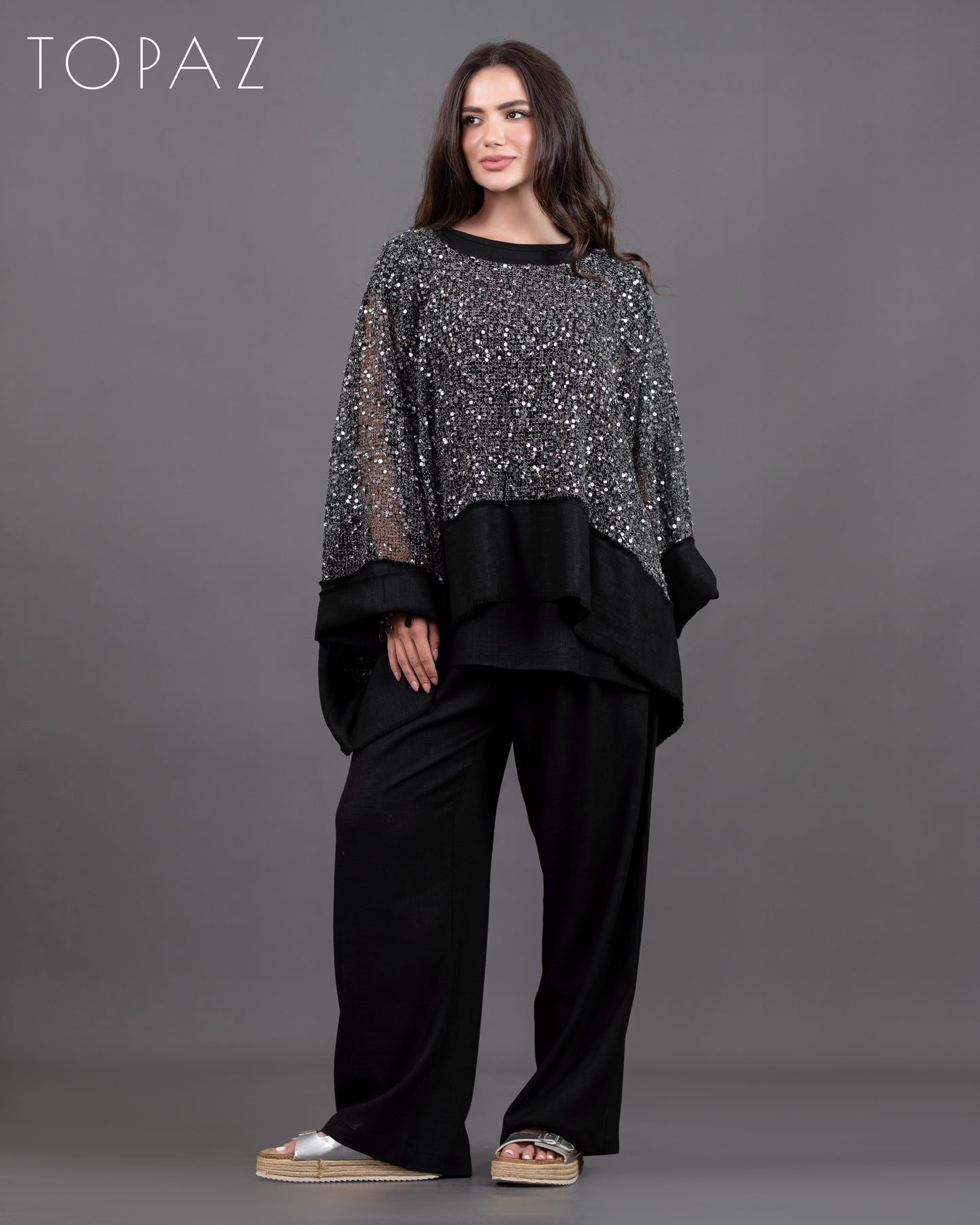 Sequin Net Set (Pants)