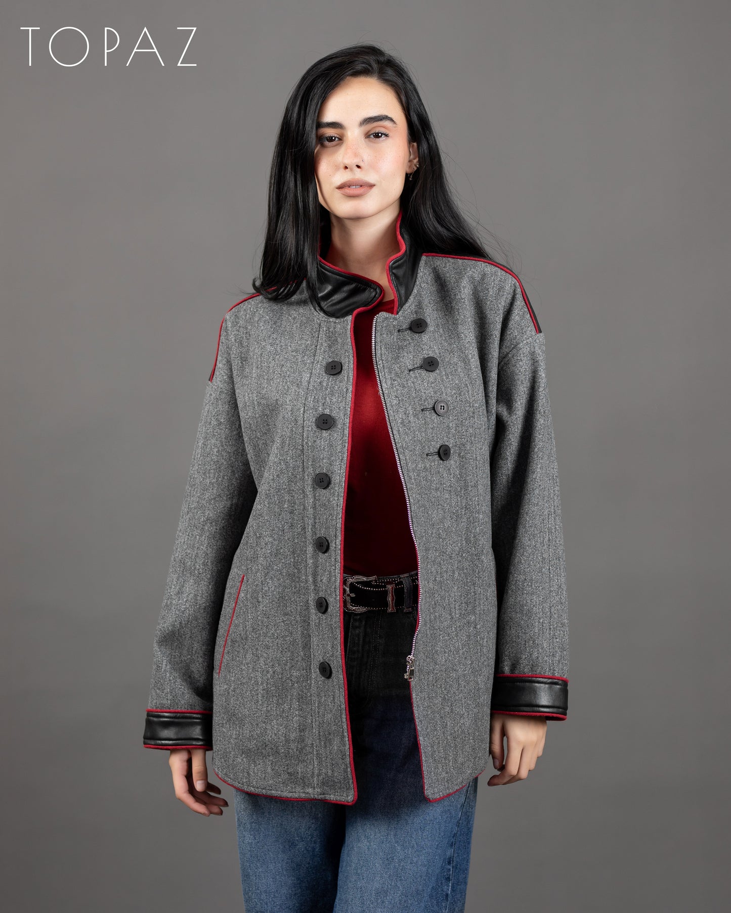 Jacket With Red Piping