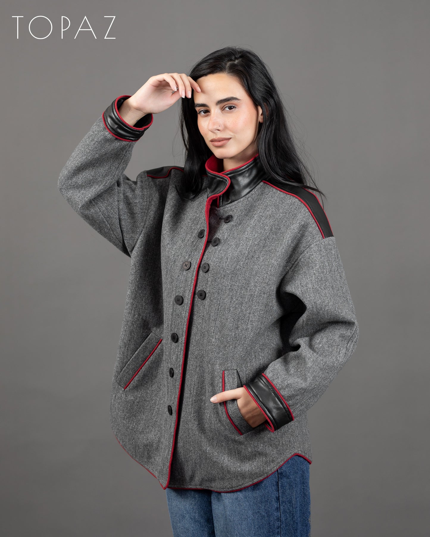 Jacket With Red Piping