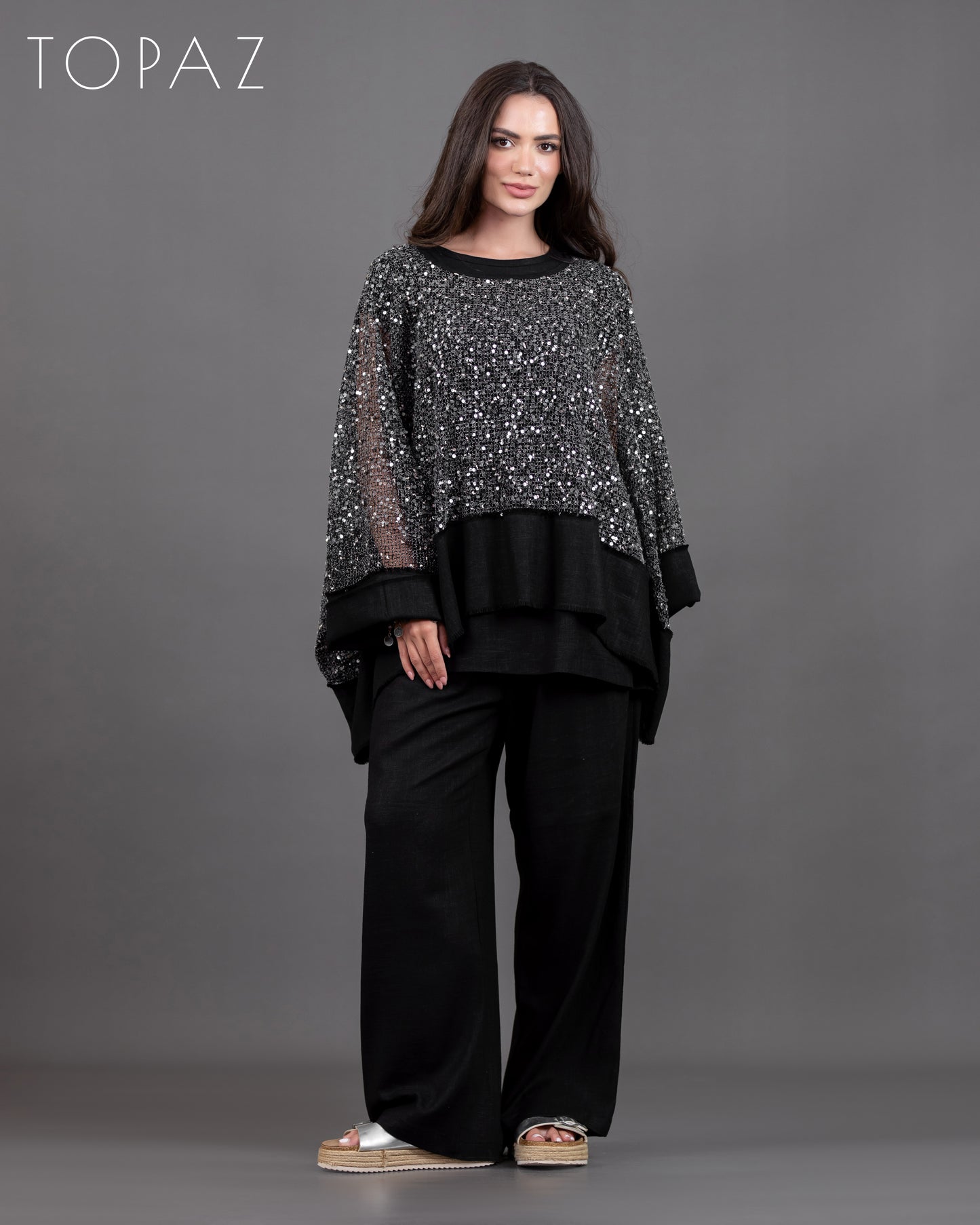 Sequin Net Set (Pants)
