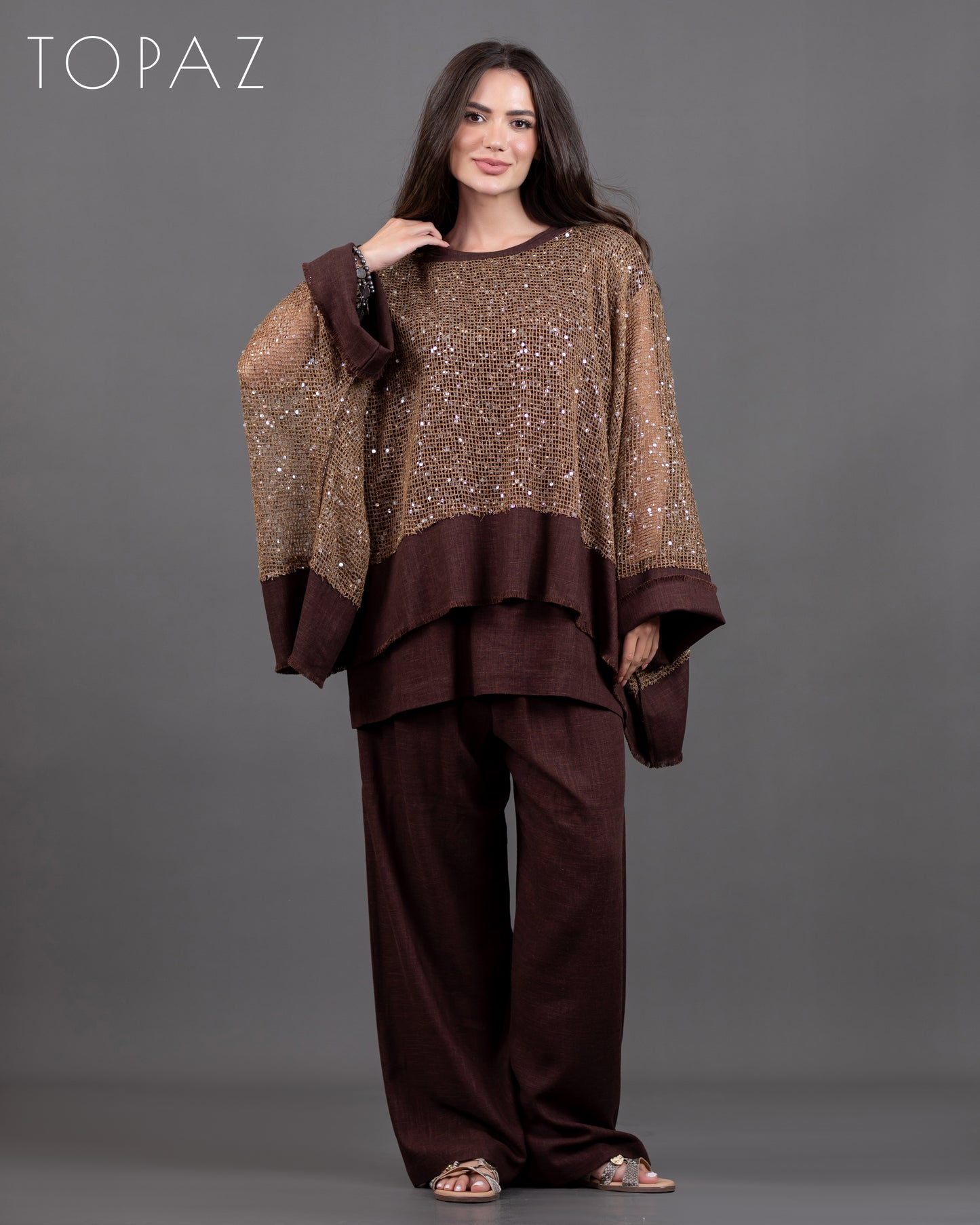 Sequin Net Set (Pants)