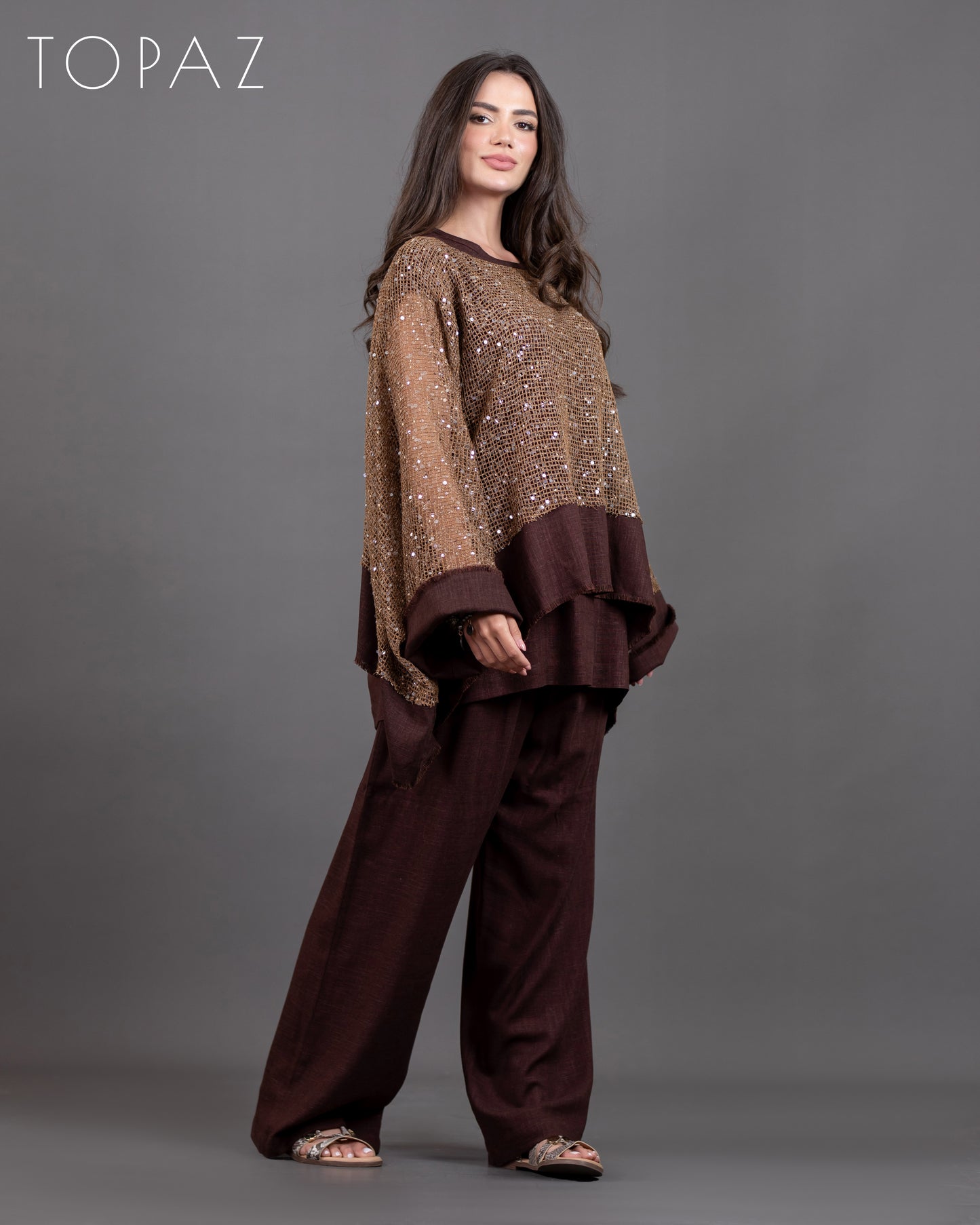 Sequin Net Set (Pants)