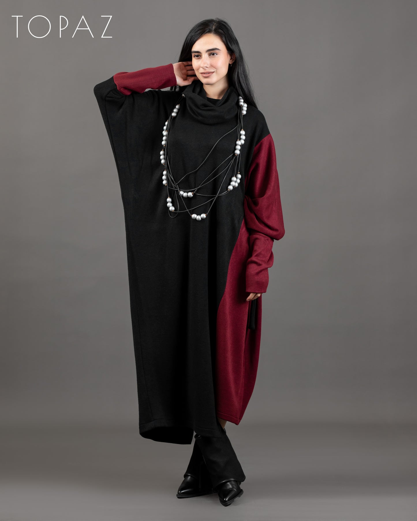 Two-Toned Knit Dress